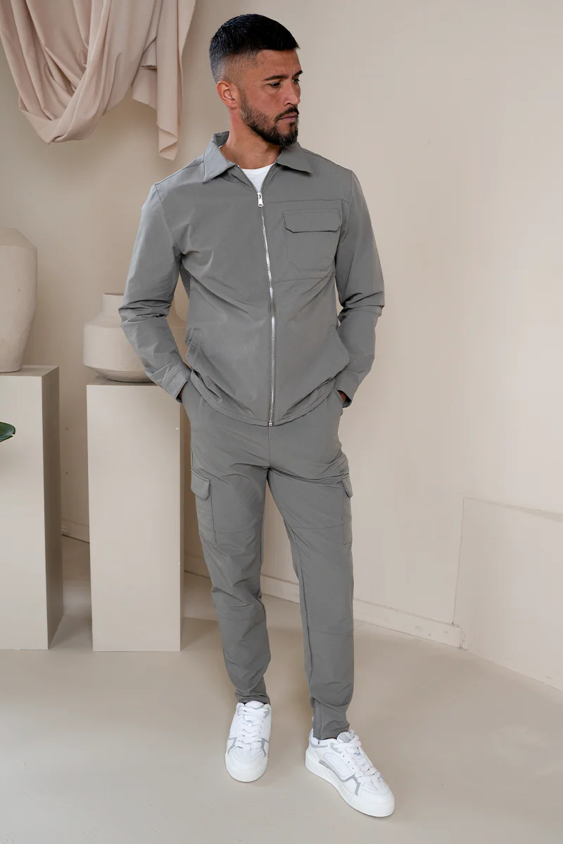 Premium Detail Cargo Pants V2 - Taupe