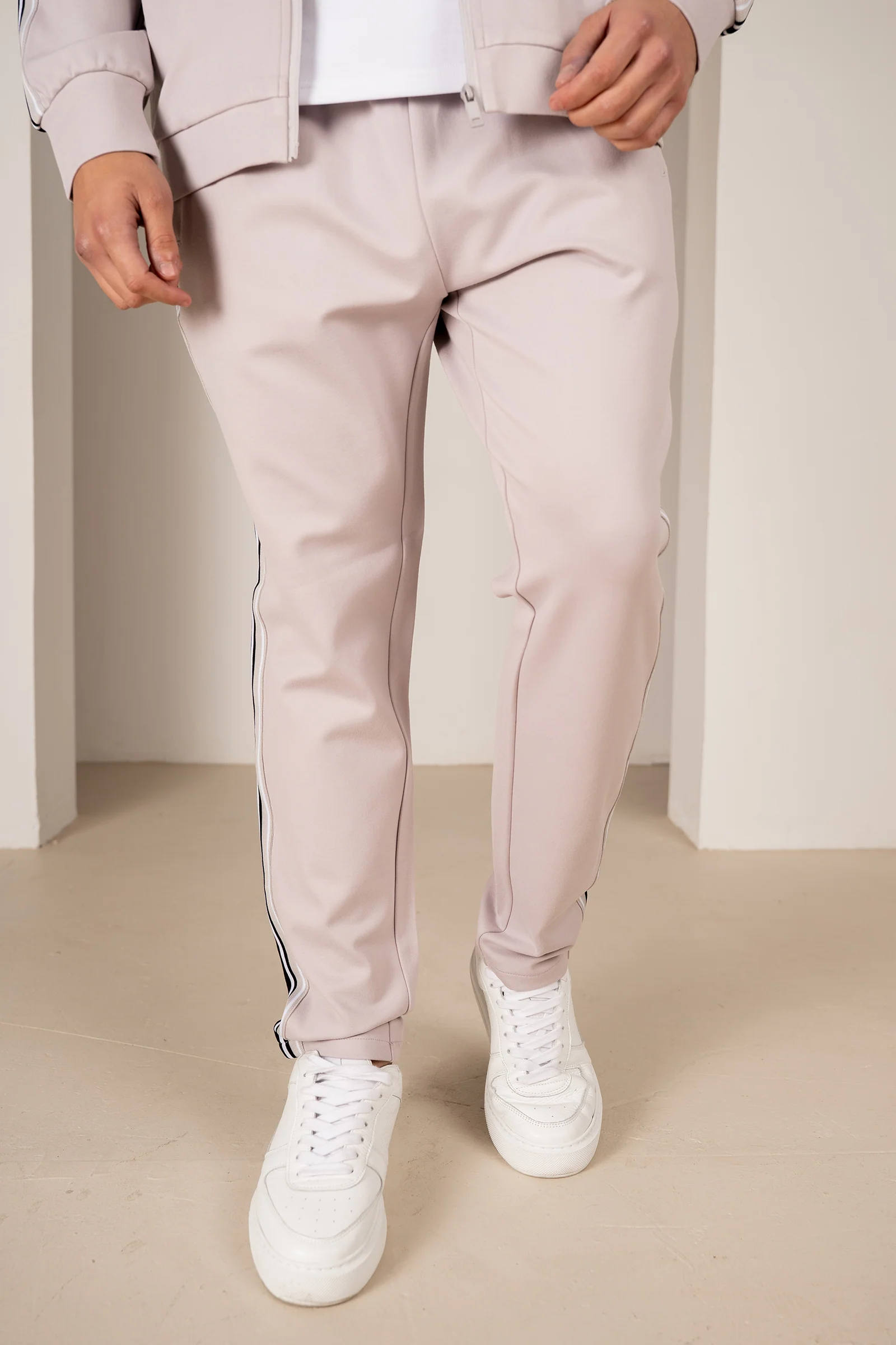 Side Stripe Pants - Grey