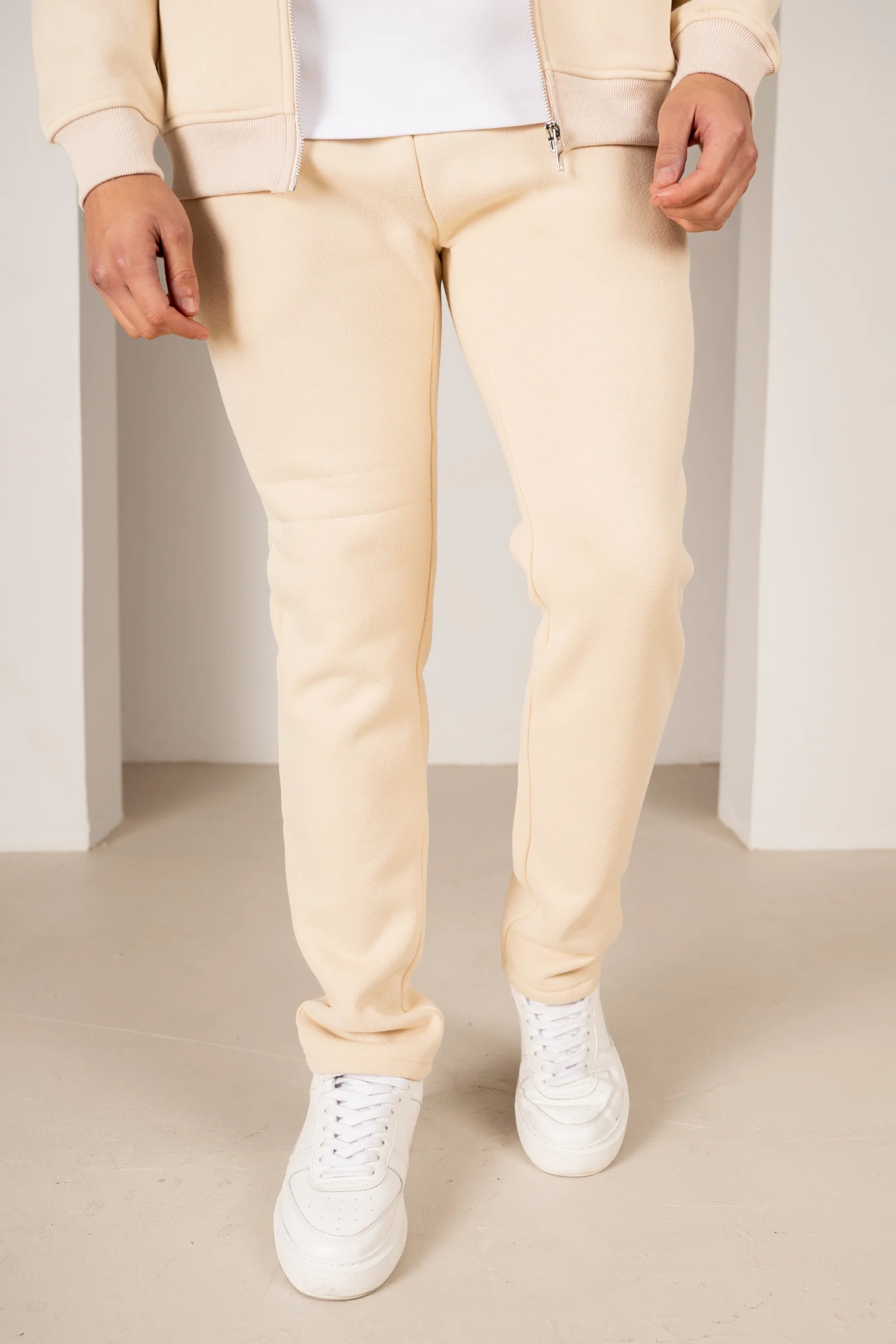 (Different leg length version) Premium Luxe Straight Leg Jogger - Stone
