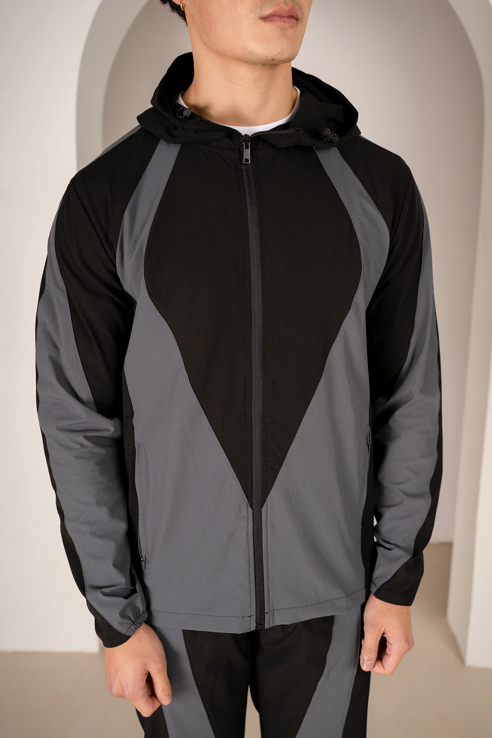 Premium Technical V2 Panelled Jacket - Black