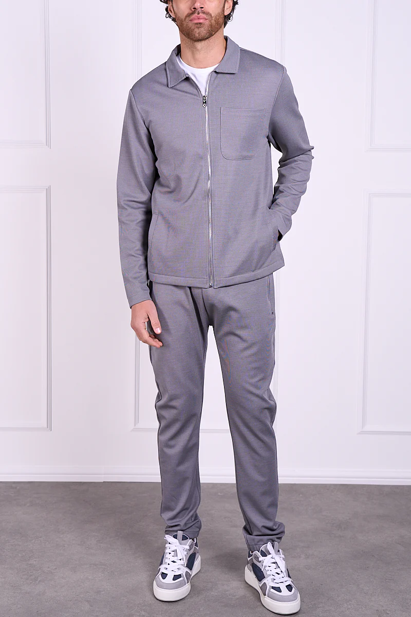 Pique Tailored Jogger - Grey