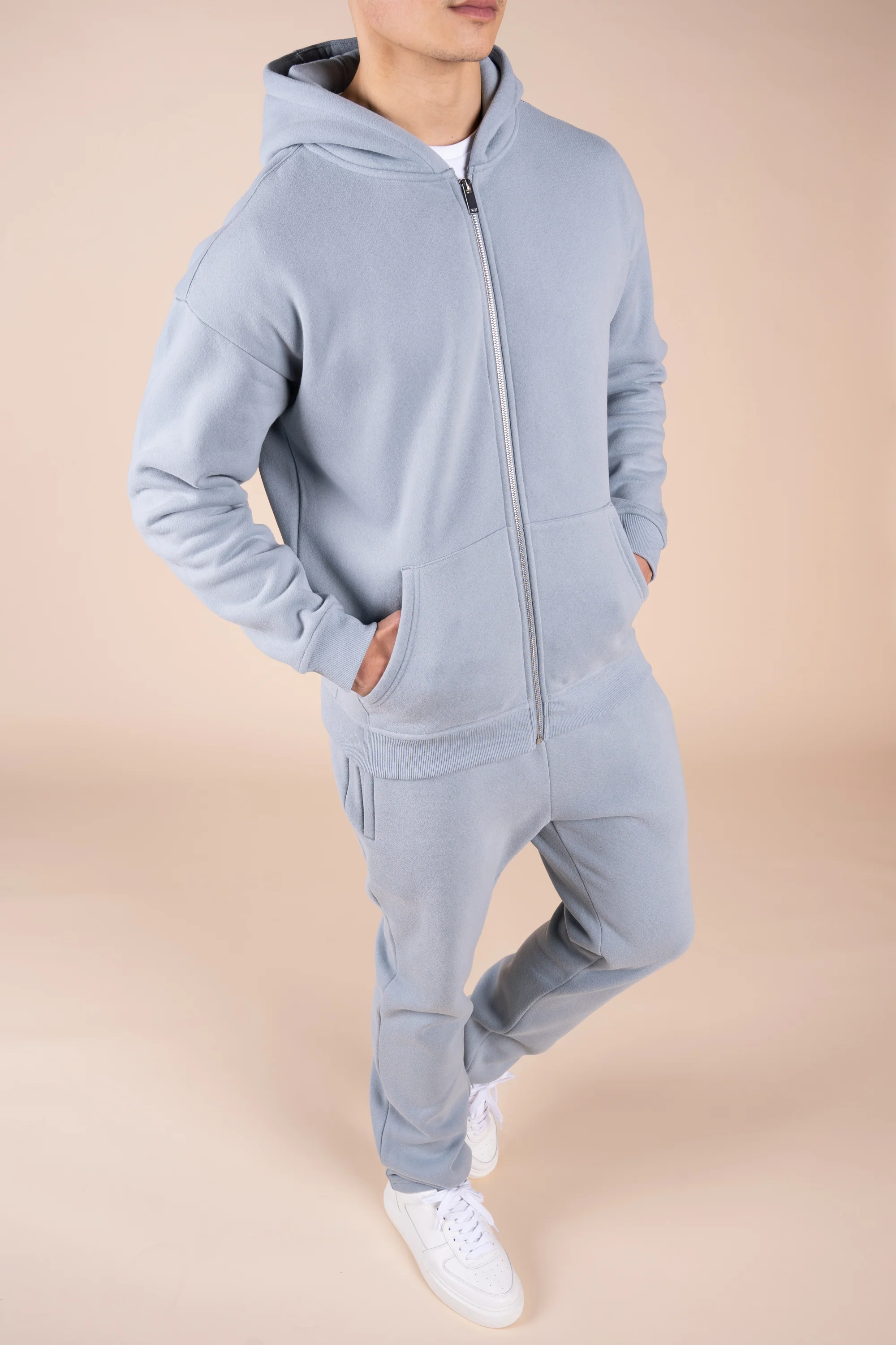 (Different leg length version) Premium Luxe Straight Leg Jogger - Powder Blue