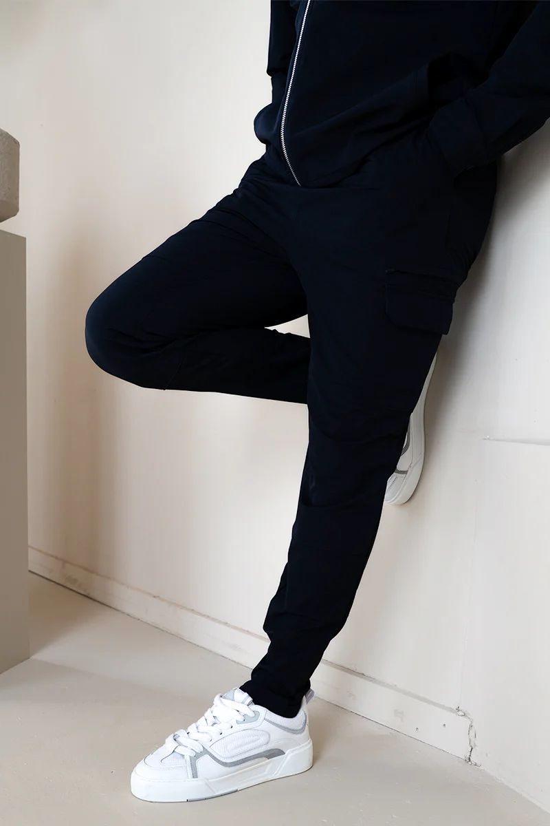 Premium Detail Cargo Pants V2 - Navy