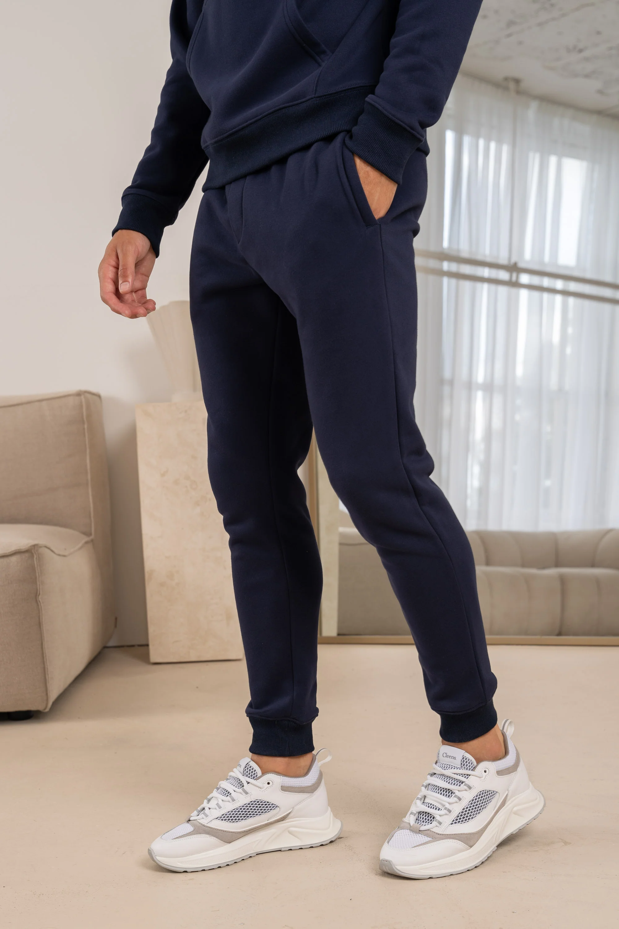Premium Essential Tracksuit Jogger - Navy