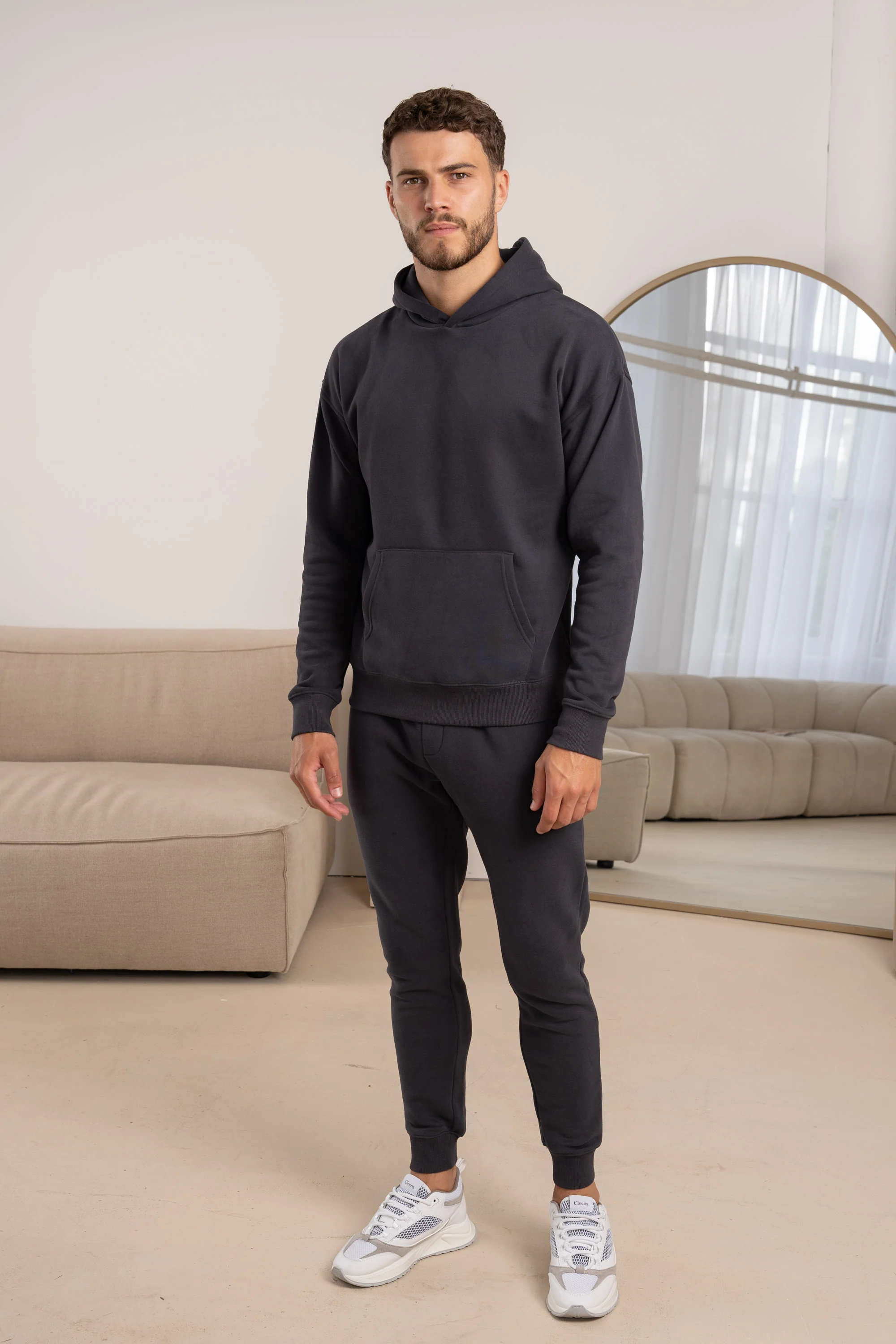 Premium Essential Tracksuit Hoodie - Charcoal