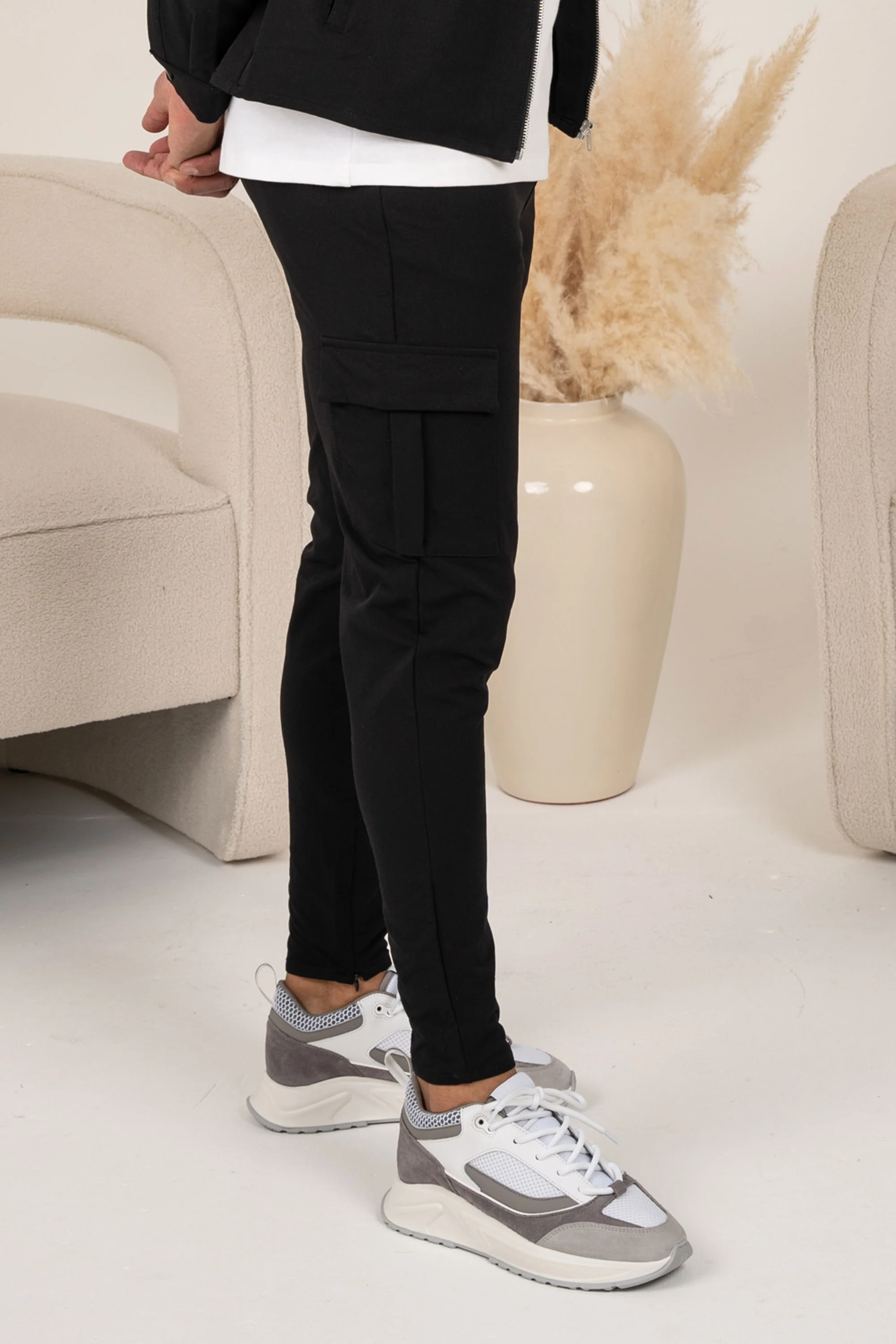 Premium Cargo Utility Pants - Black