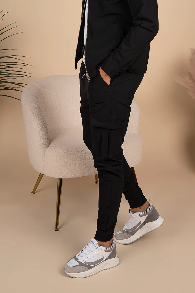 Premium Cargo Utility Pants - Black