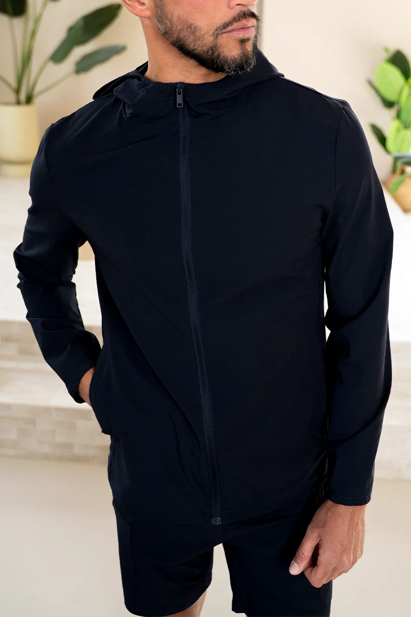 Premium Technical Windbreaker Jacket - Navy (SS)