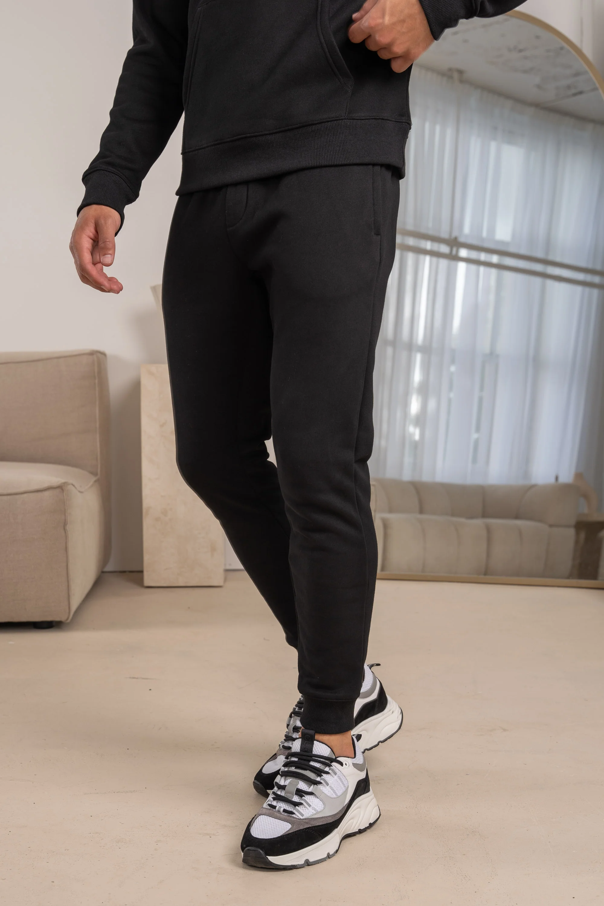 Premium Essential Tracksuit Jogger - Black