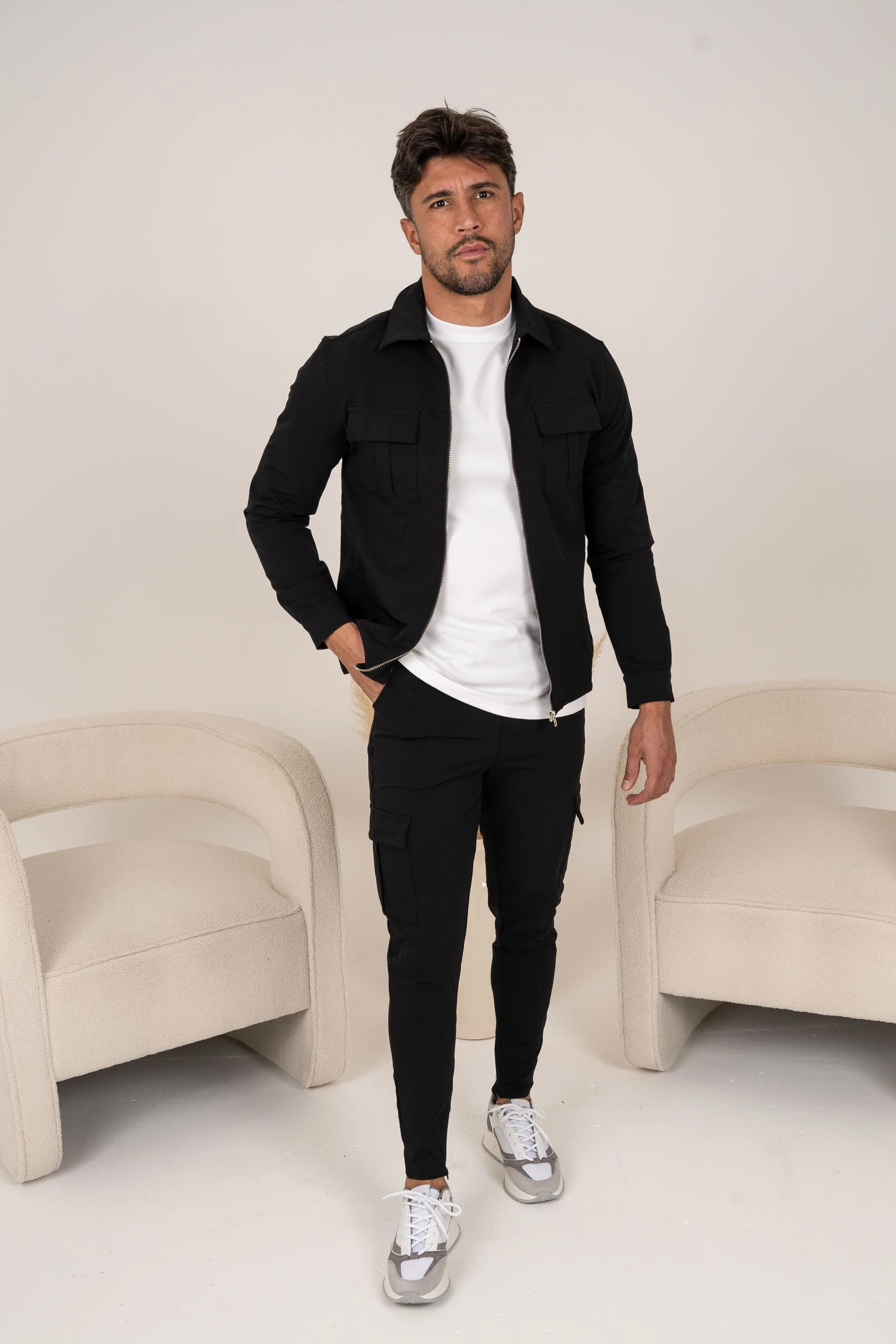 Premium Cargo Utility Pants - Black