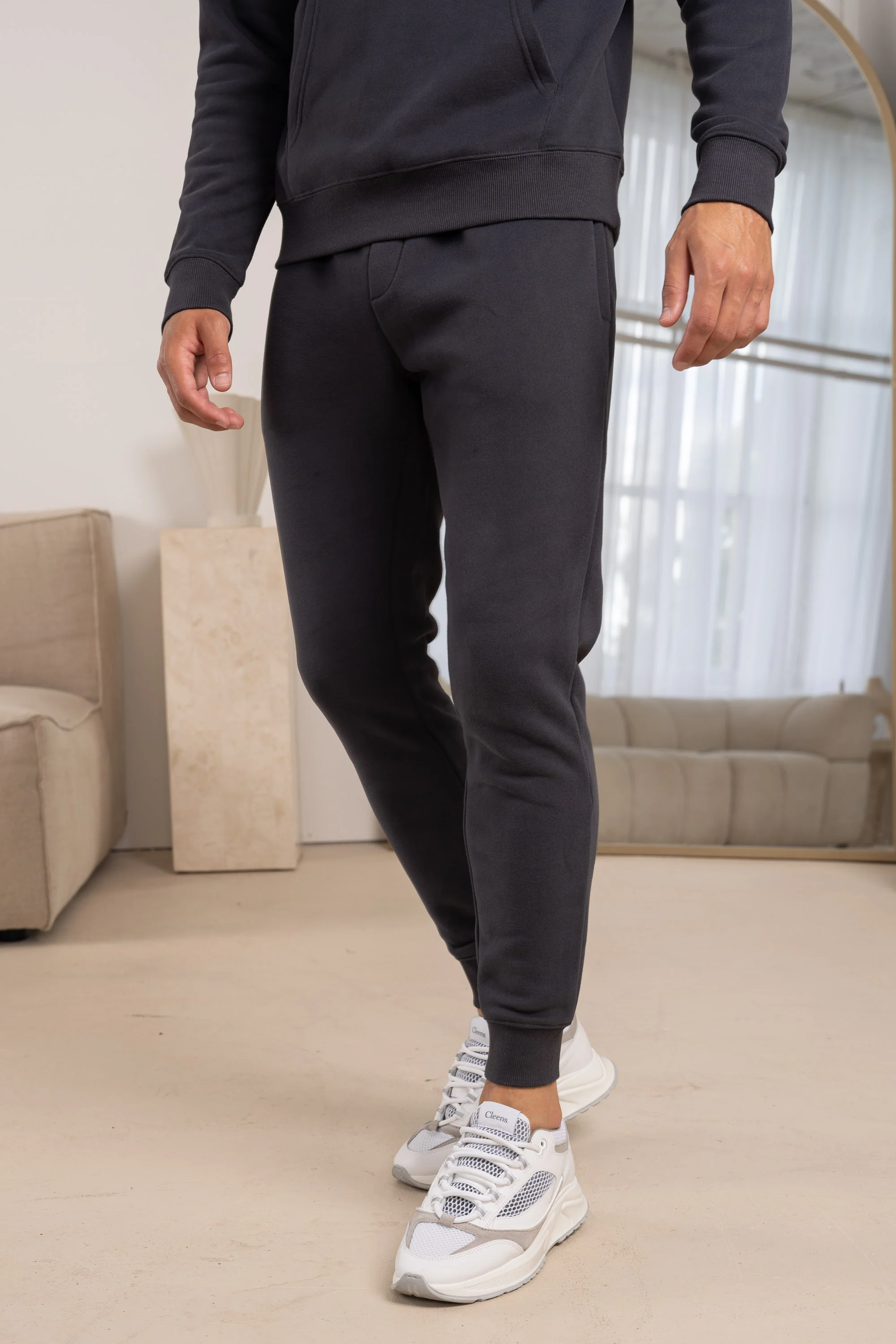 Premium Essential Tracksuit Jogger - Charcoal