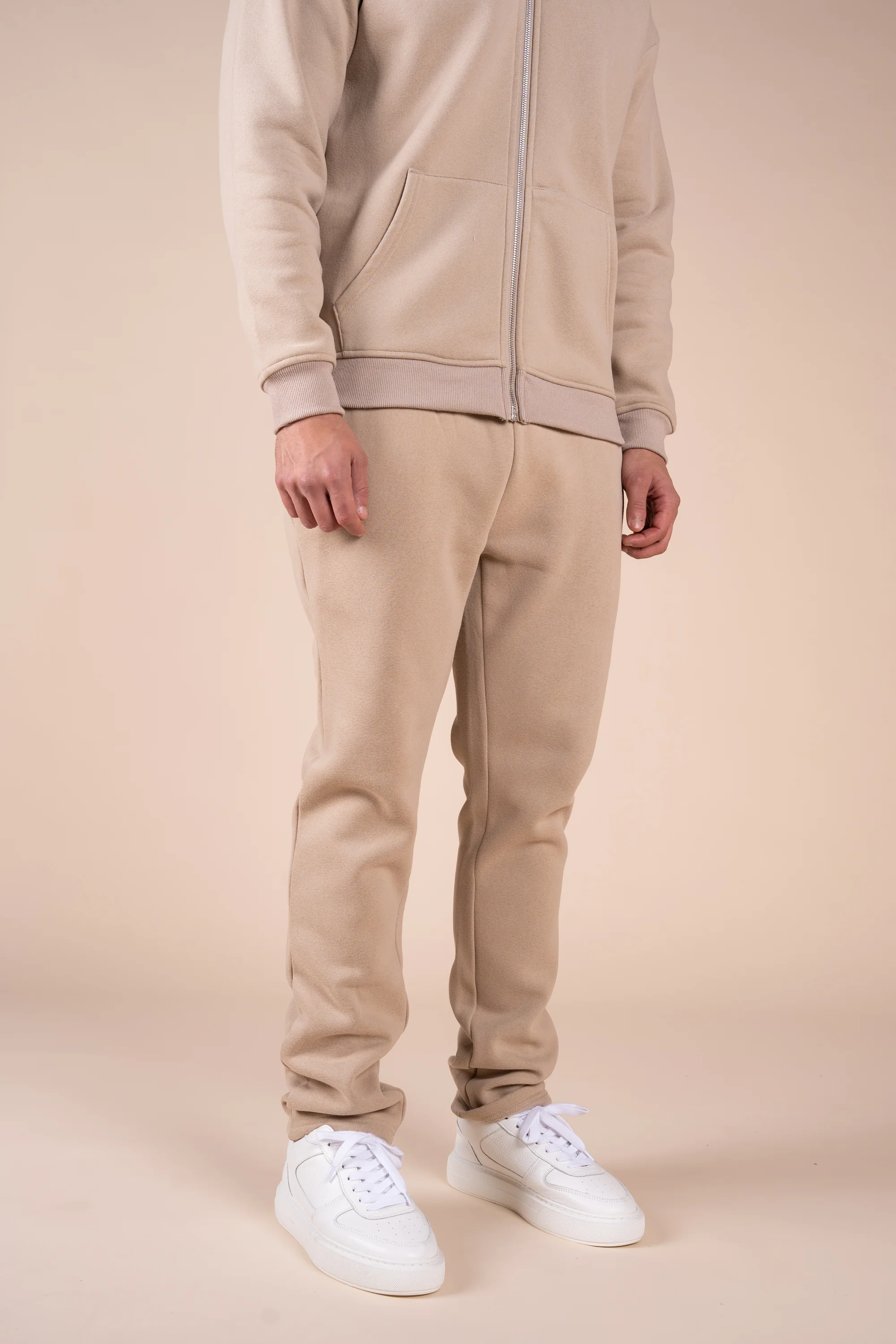 (Different leg length version) Premium Luxe Straight Leg Jogger - Taupe