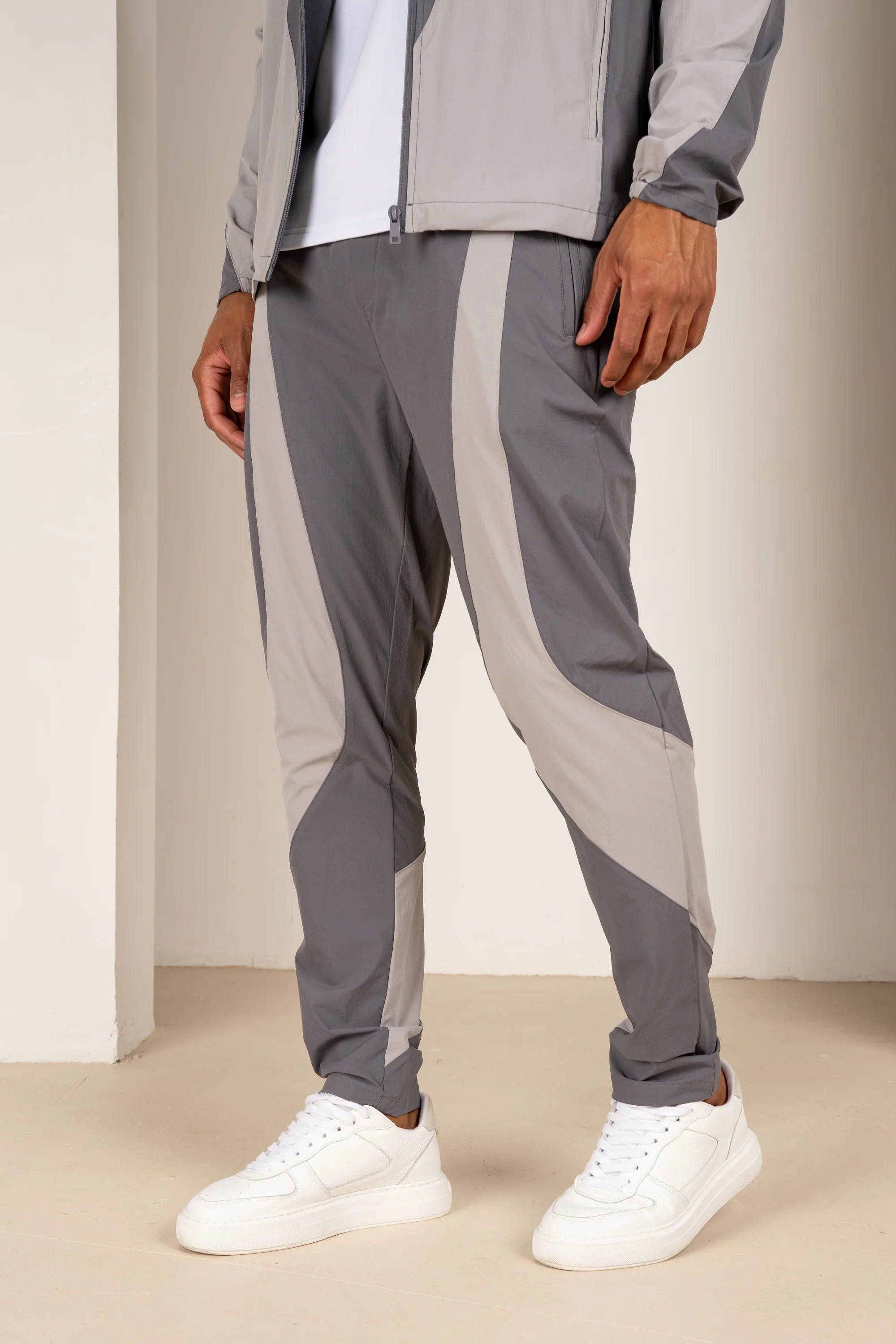 Premium Technical V2 Panelled Pants - Grey