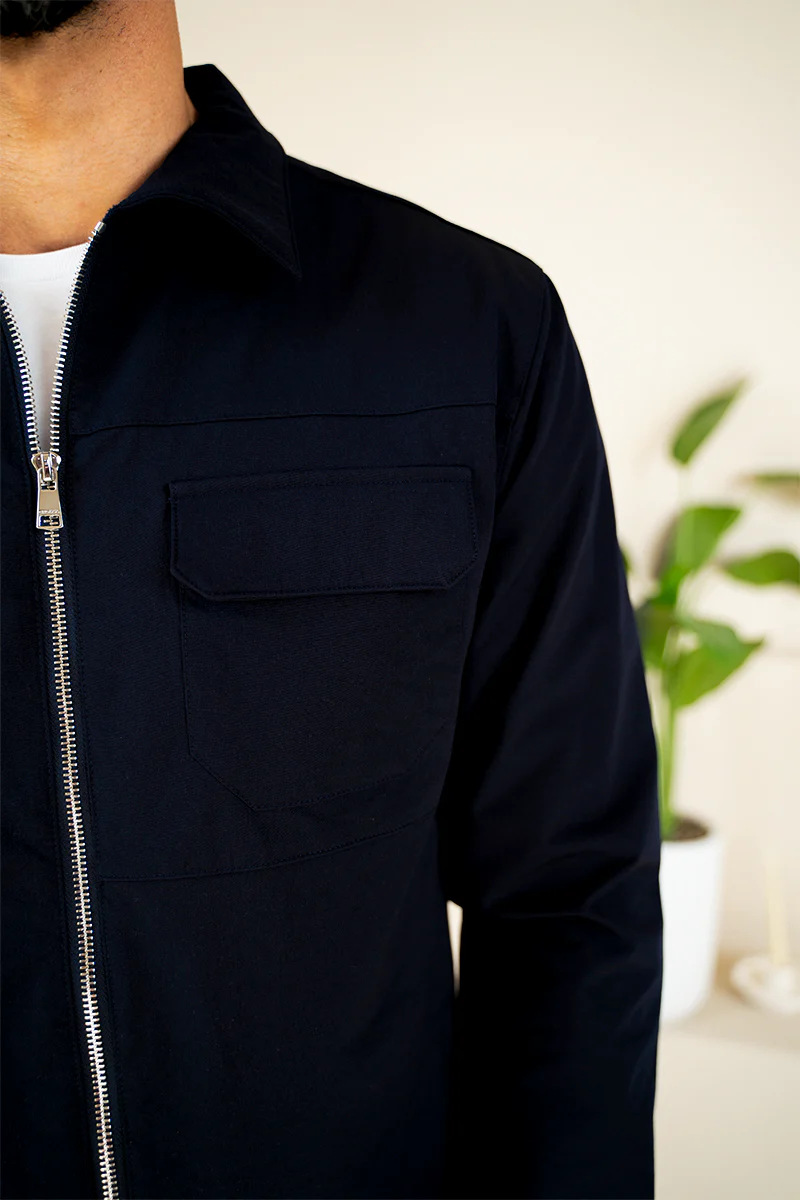 Premium Detail Cargo Jacket V2 - Navy