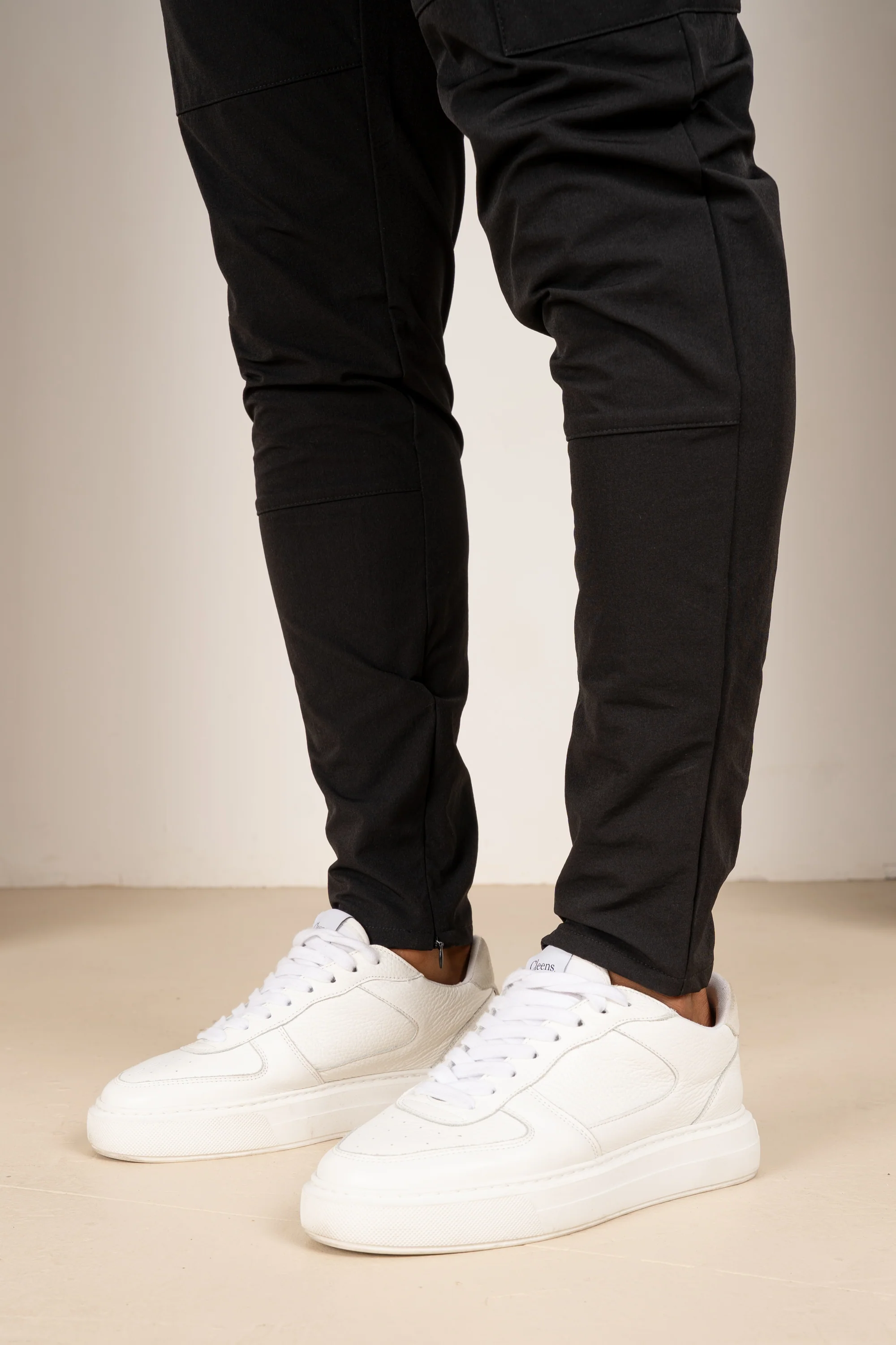 Premium Detail Cargo Pants V2 - Black