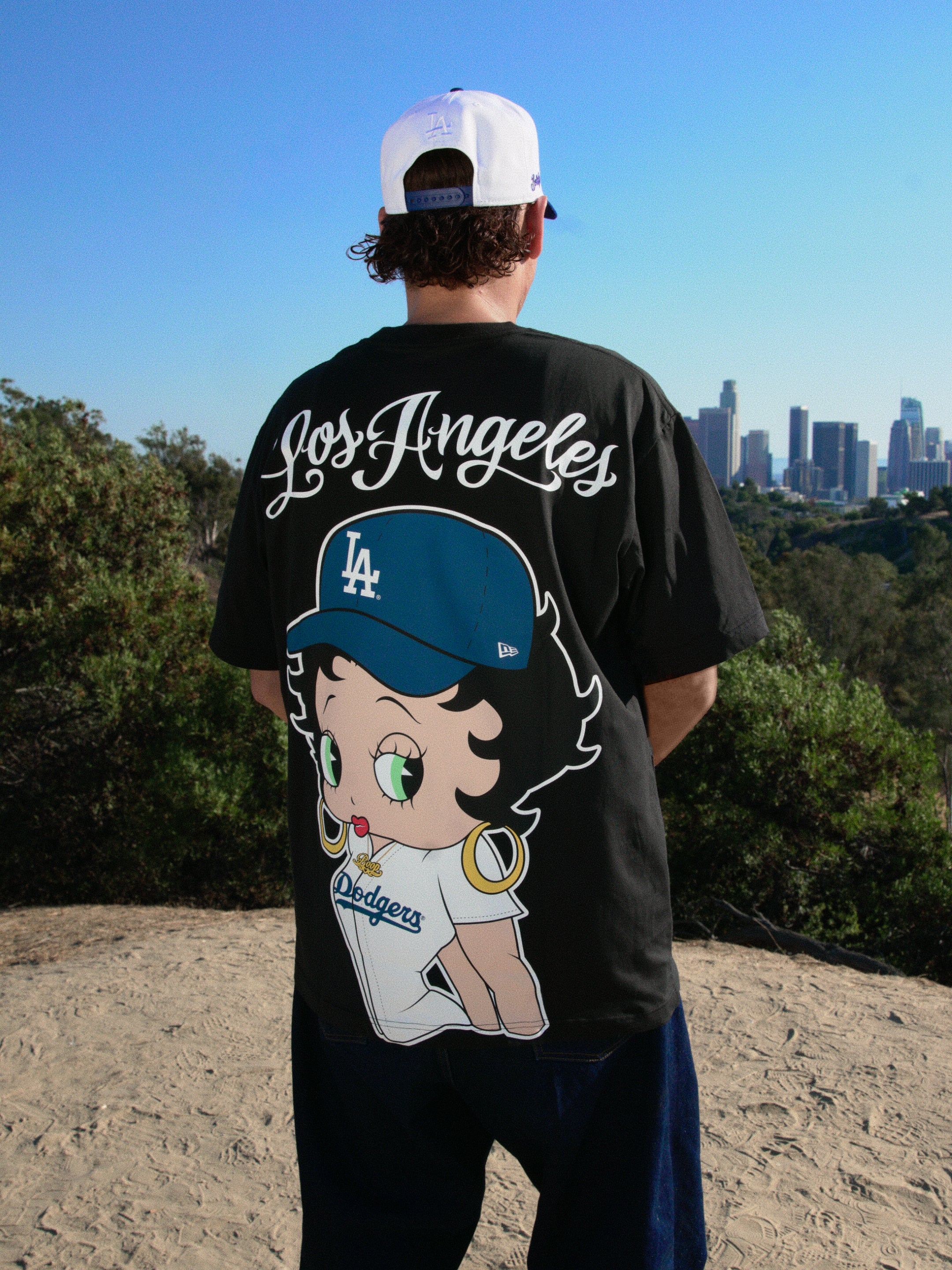 Bella Doña x Betty Boop x Los Angeles Dodgers Unisex T-Shirt - Black