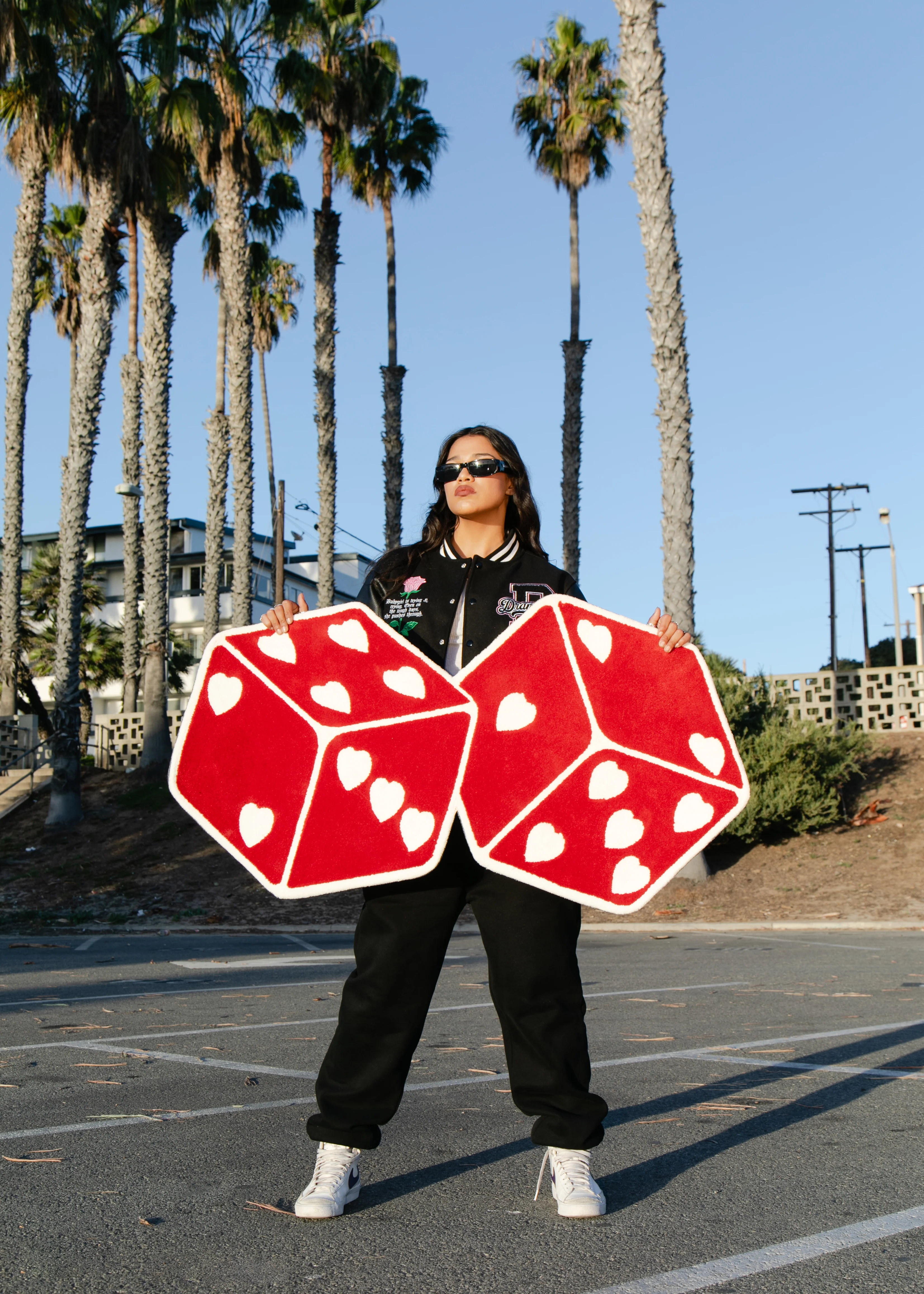 Roll The Dice Rug - Red