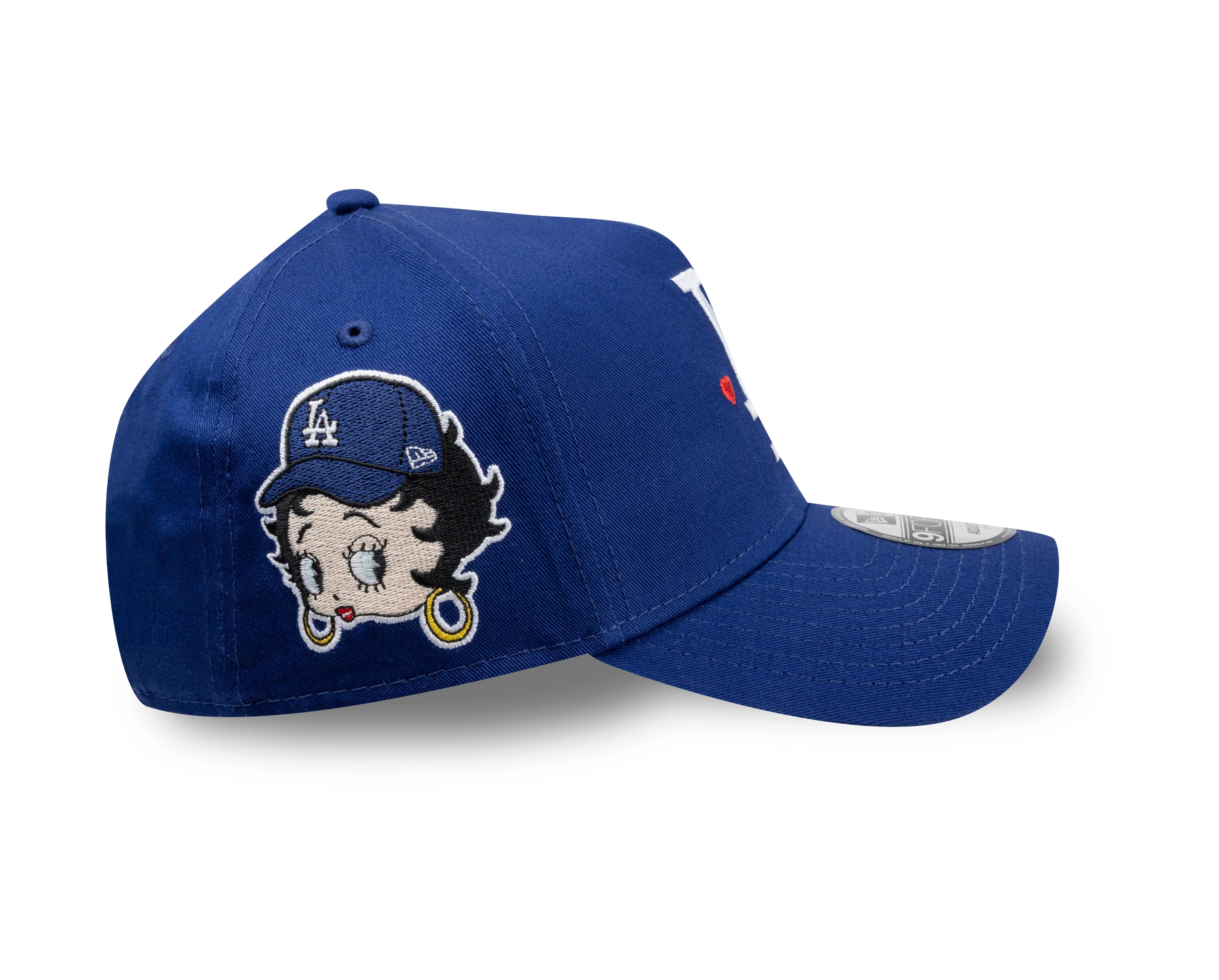 Bella Doña x Betty Boop x Los Angeles Dodgers 9FORTY A-Frame Snapback - Blue
