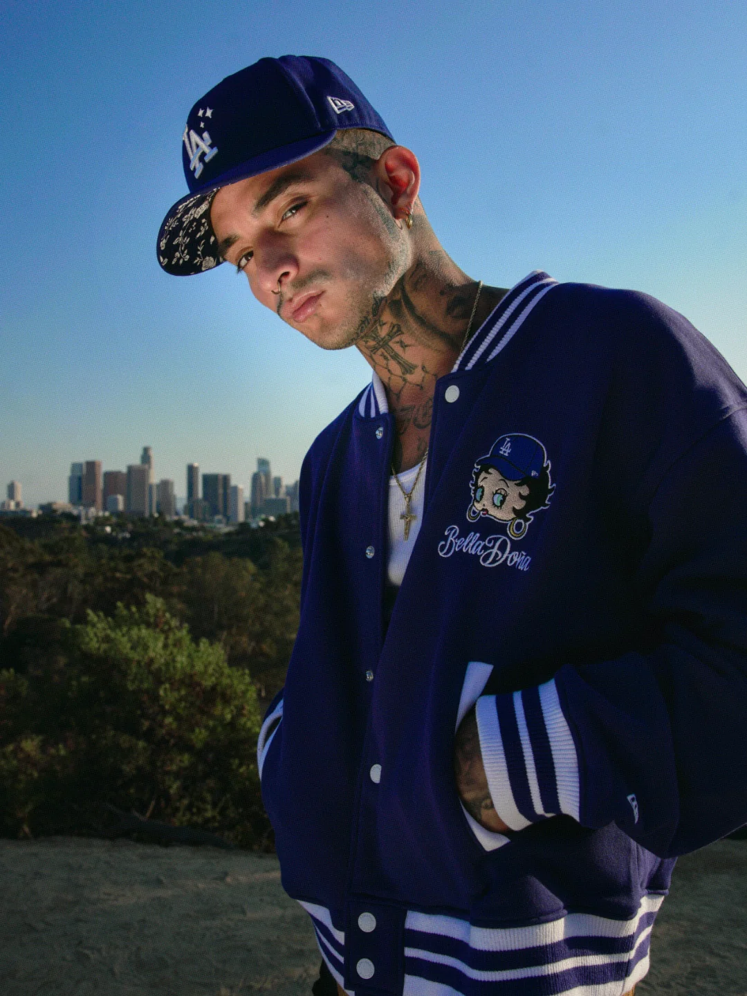 Bella Doña x Betty Boop x Los Angeles Dodgers Women's Fleece Jacket