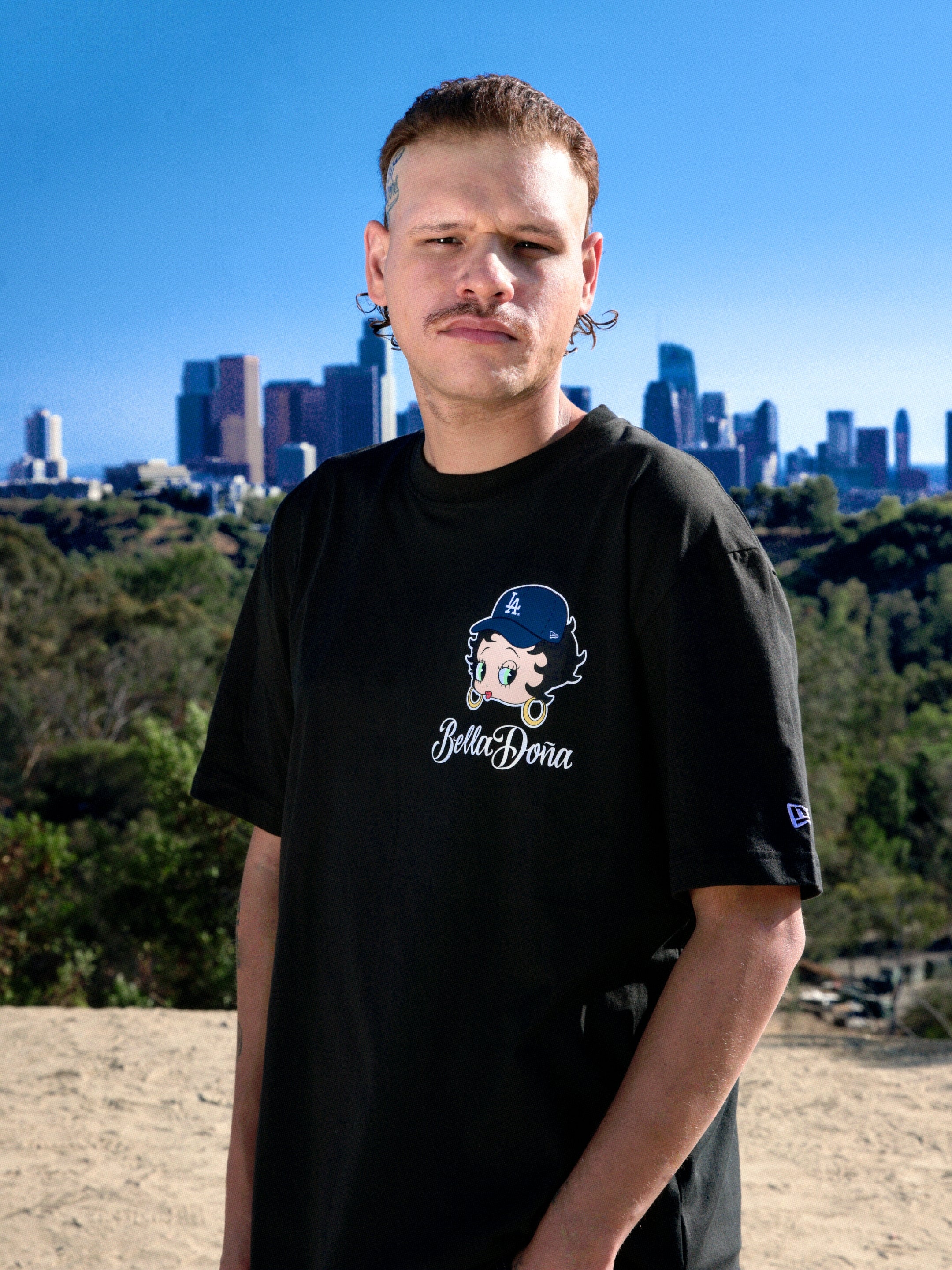 Bella Doña x Betty Boop x Los Angeles Dodgers Unisex T-Shirt - Black