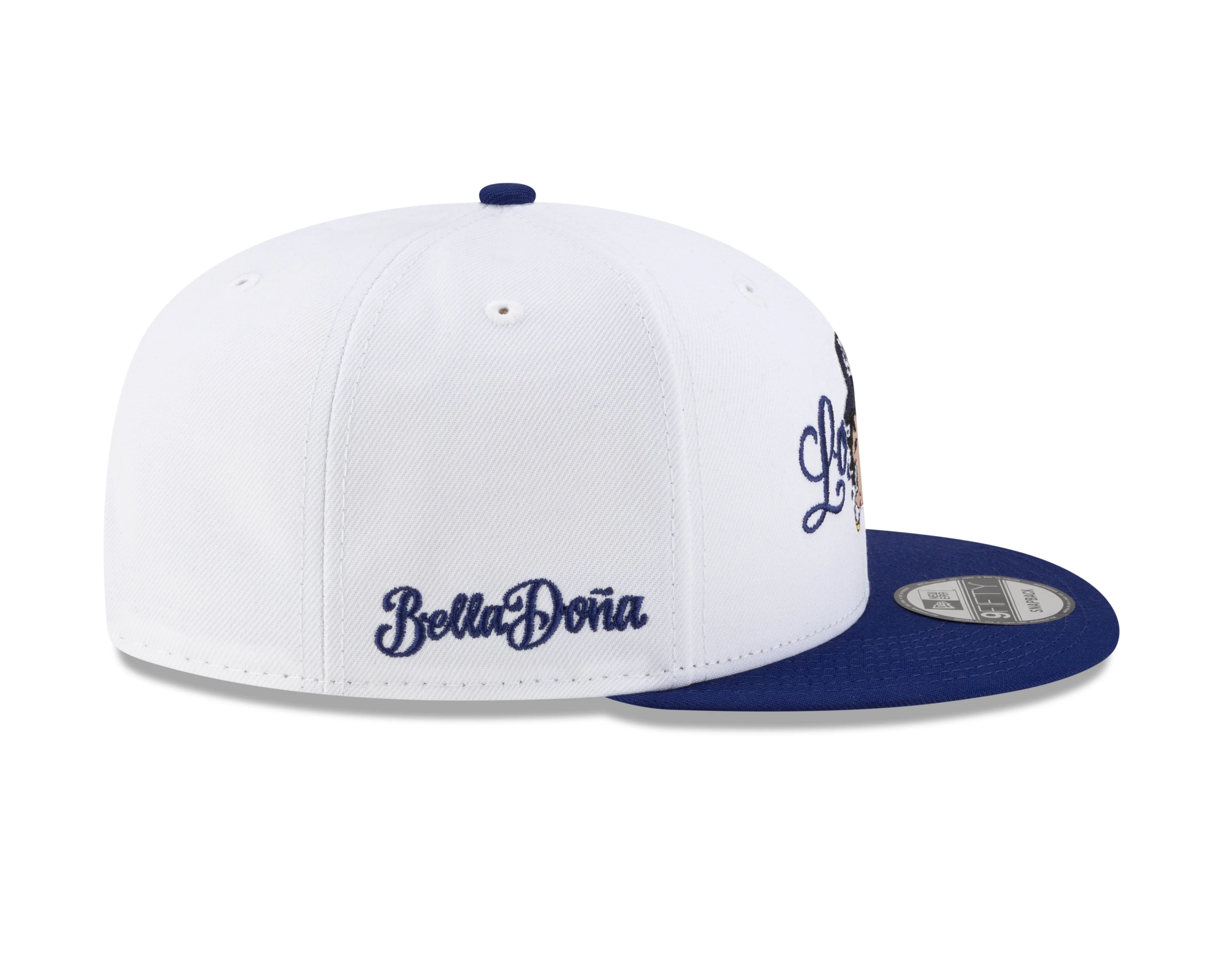 Bella Doña x Betty Boop x Los Angeles Dodgers 9FIFTY Snapback - White
