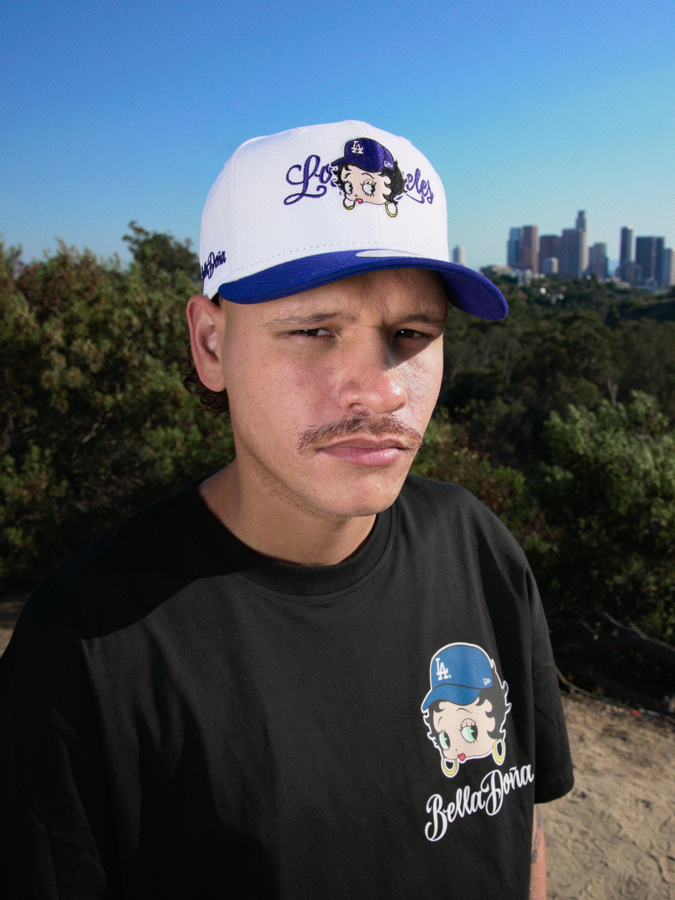 Bella Doña x Betty Boop x Los Angeles Dodgers 9FIFTY Snapback - White