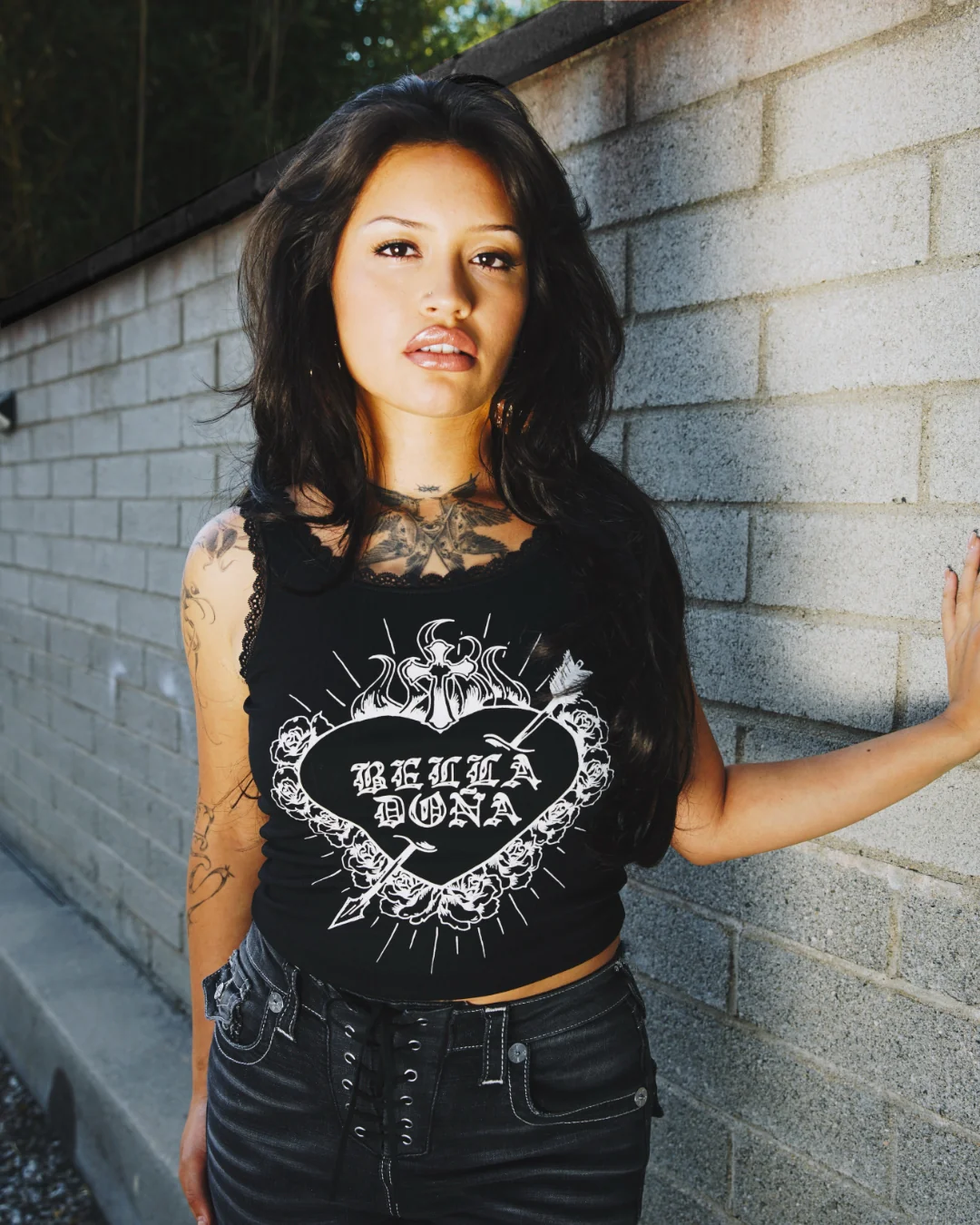 Sacred Heart Tank- Black