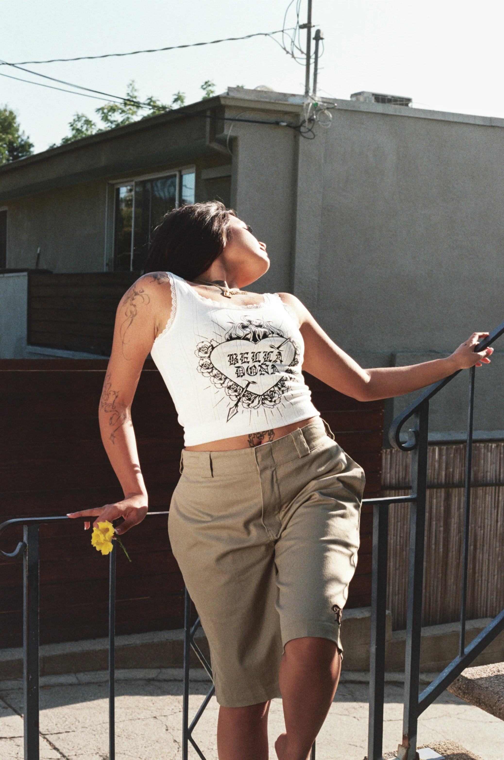 B Love Khaki Wide Leg Shorts