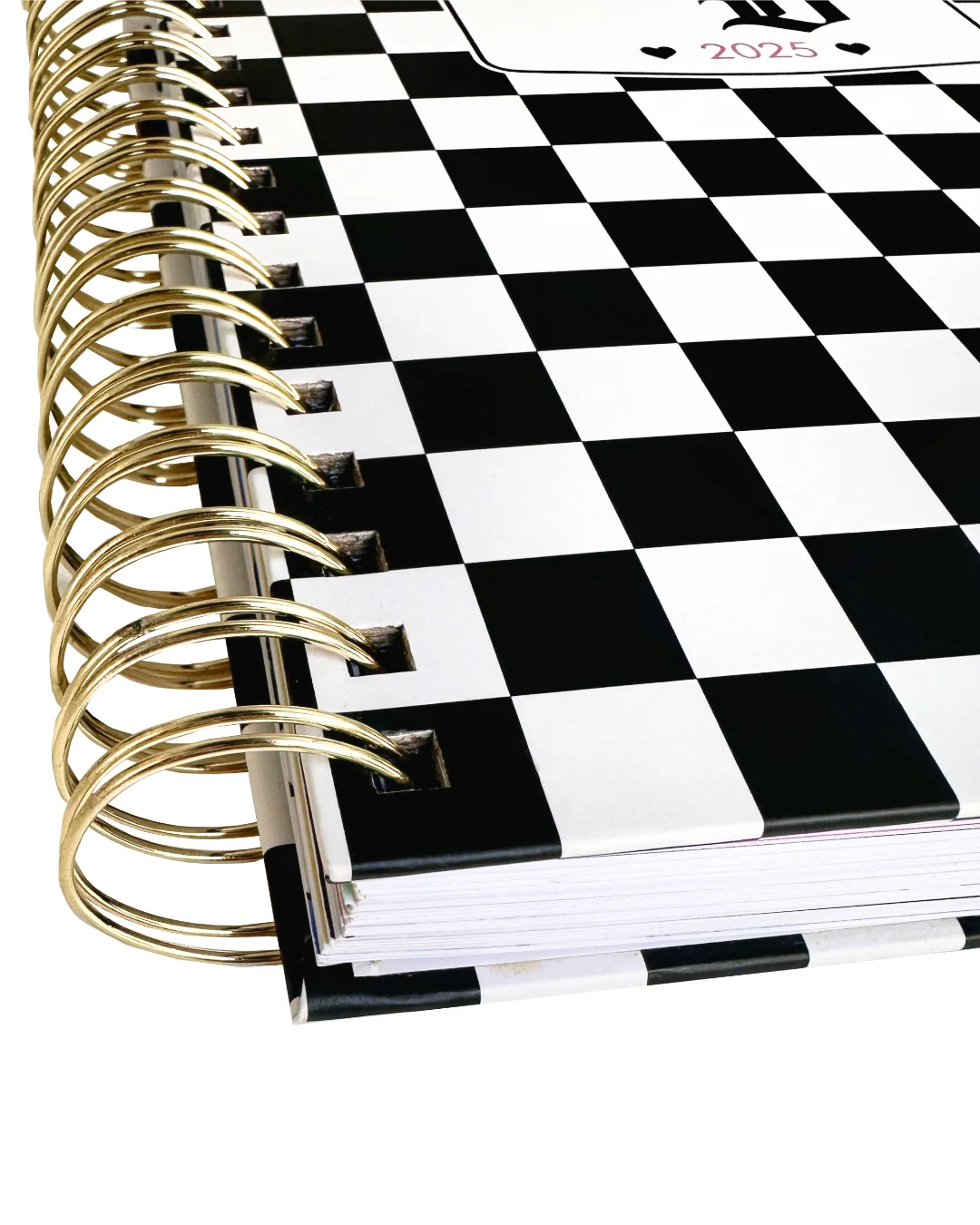 2025 BD Checkered Cover Planner