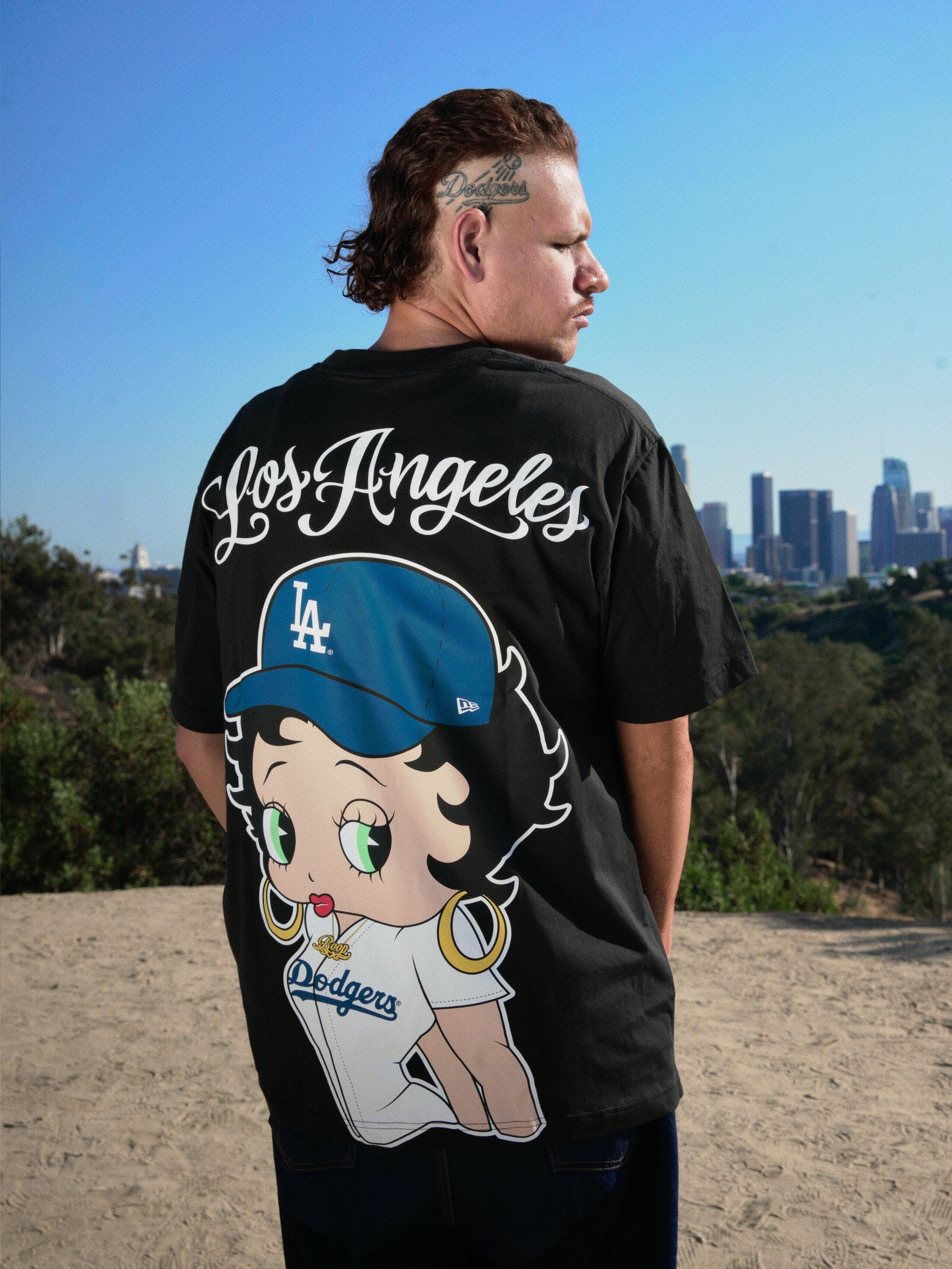 Bella Doña x Betty Boop x Los Angeles Dodgers Unisex T-Shirt - Black