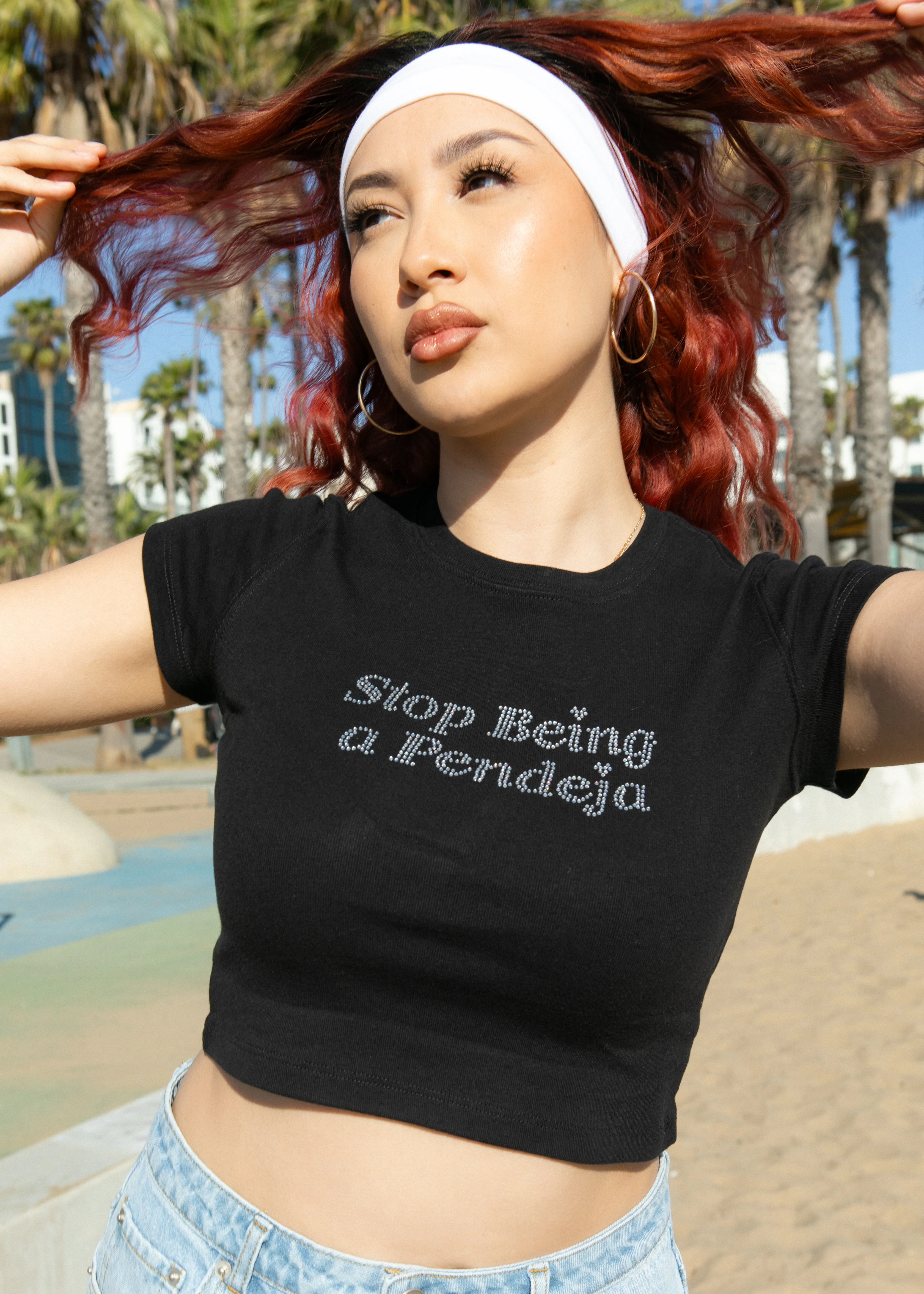 Stop Being a Pendeja Crop - Black