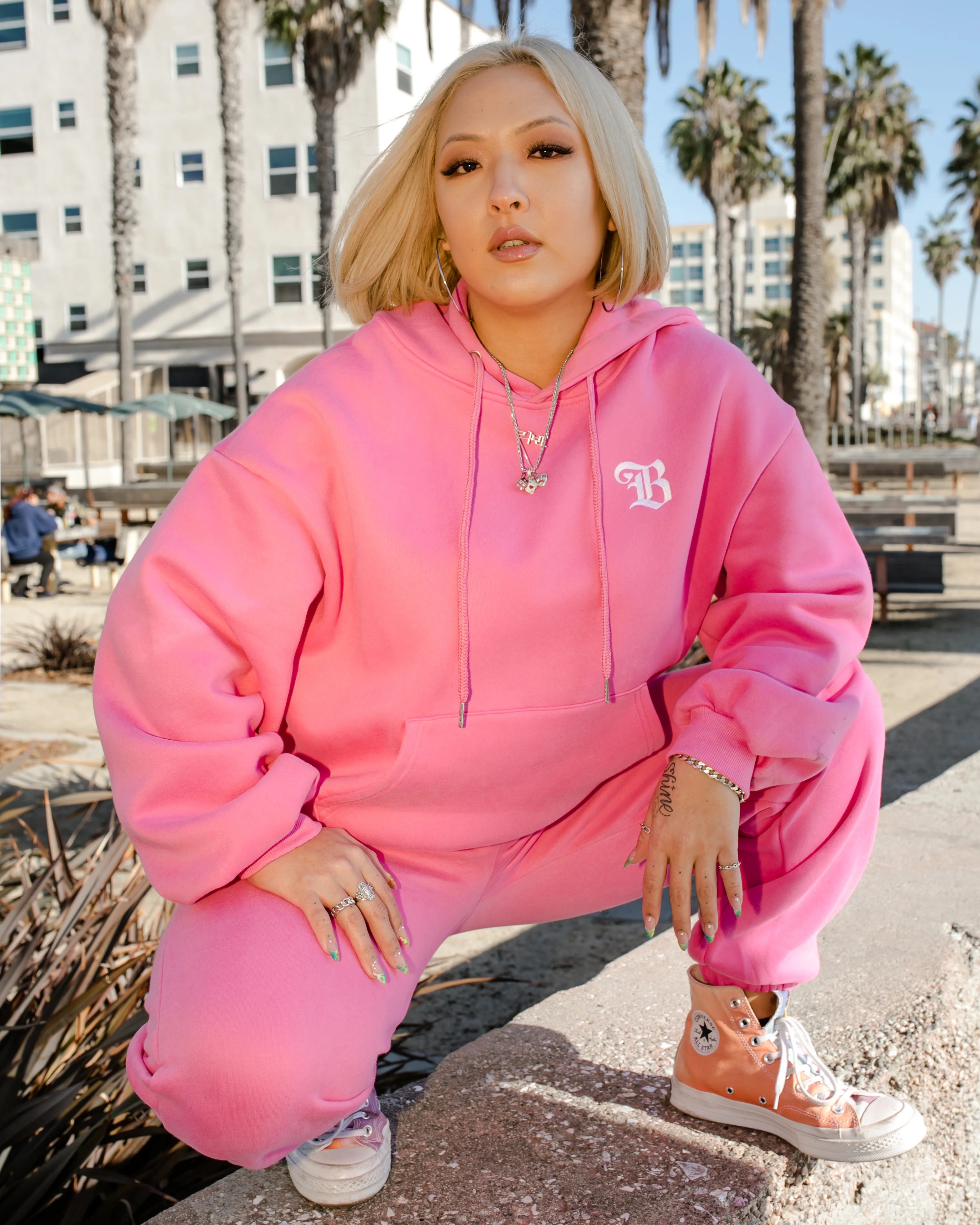 B Love Hoodie - Pink