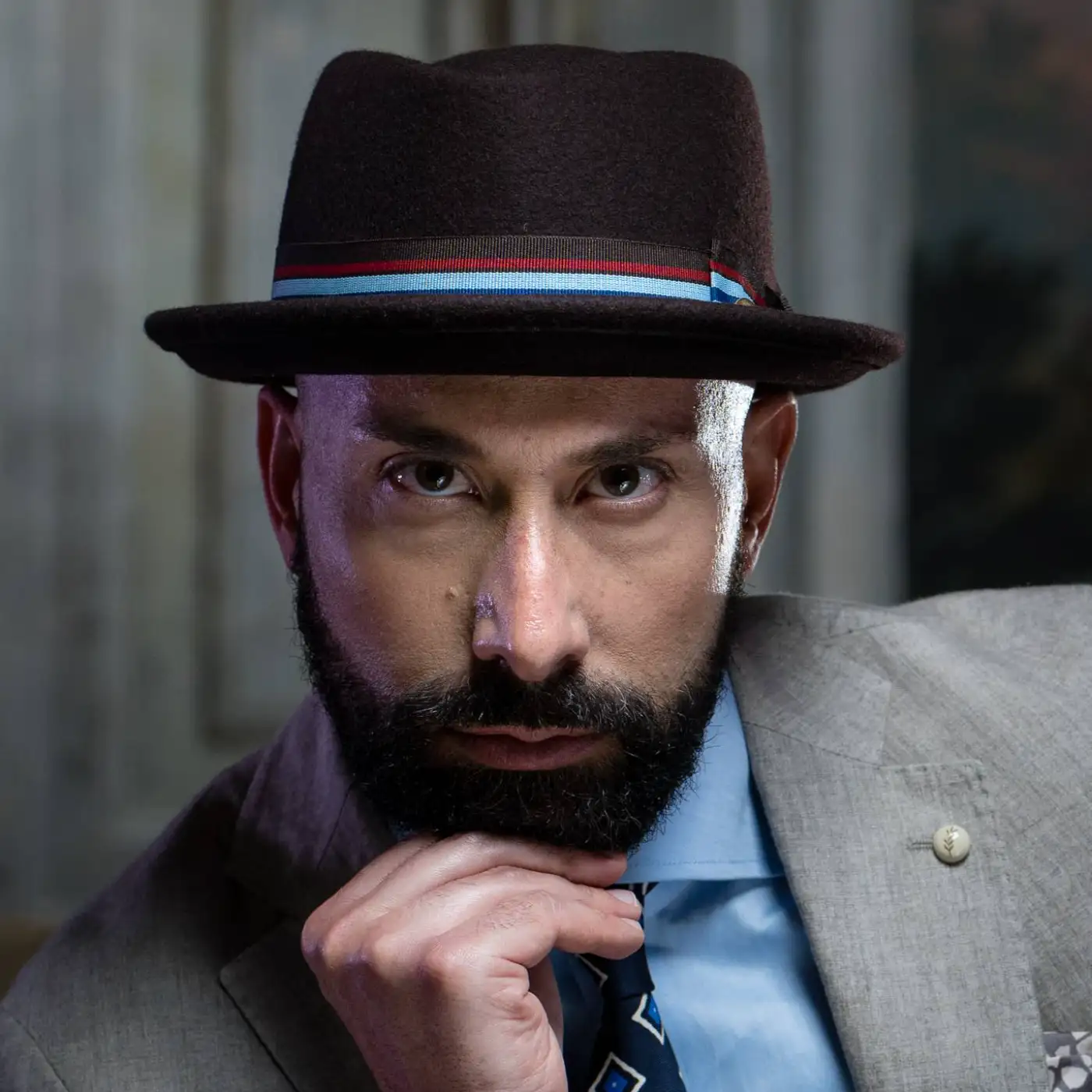 Cappello Pork Pie Classico in Feltro di Lana Merinos