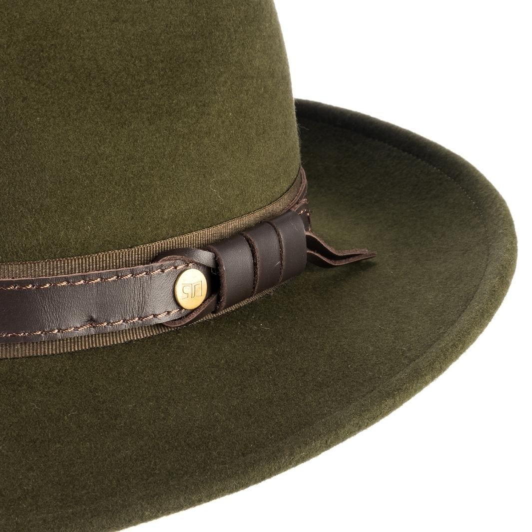 Cappello Fedora Elegante in Feltro di Lana Merinos Antipioggia