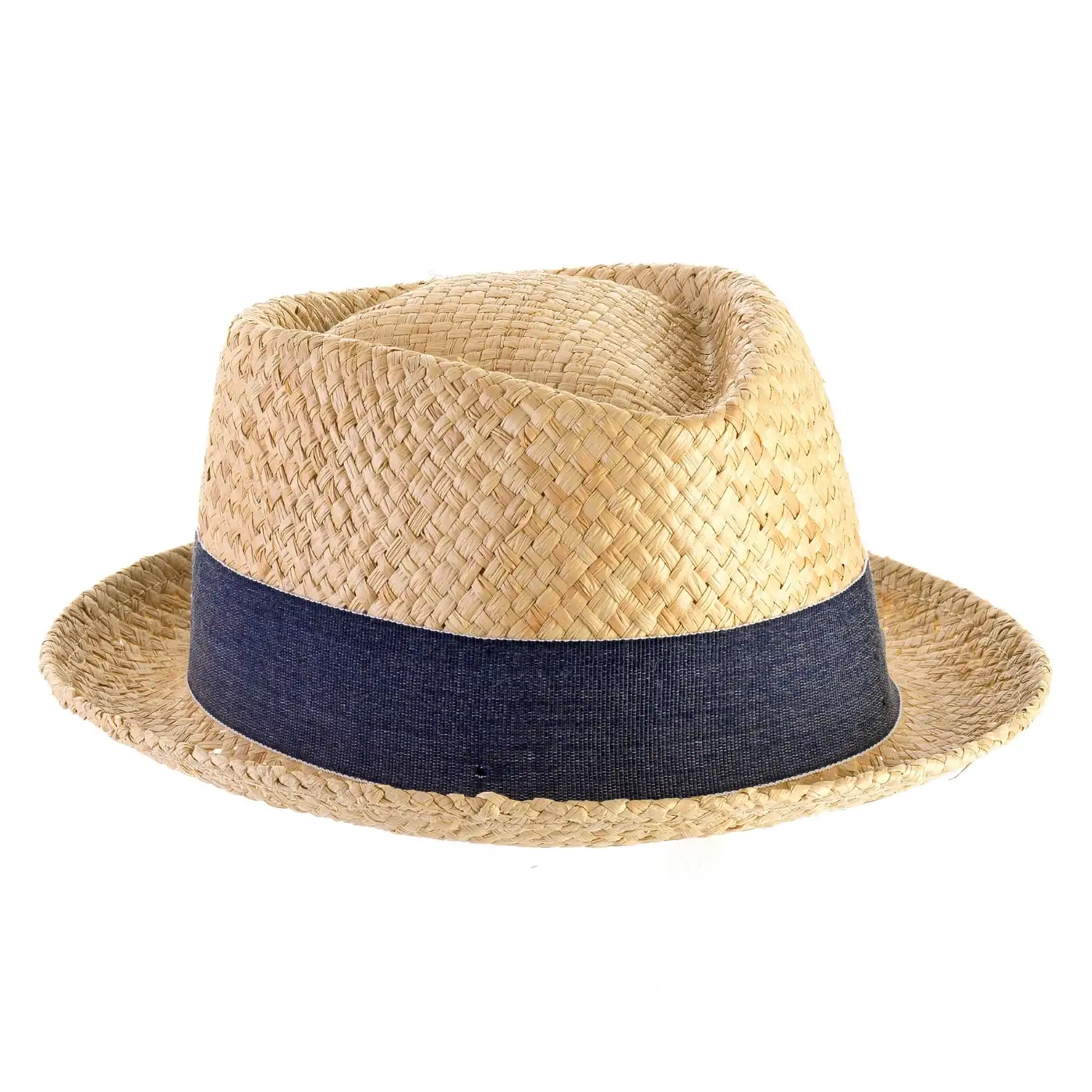 Cappello Pork Pie Estivo in Rafia