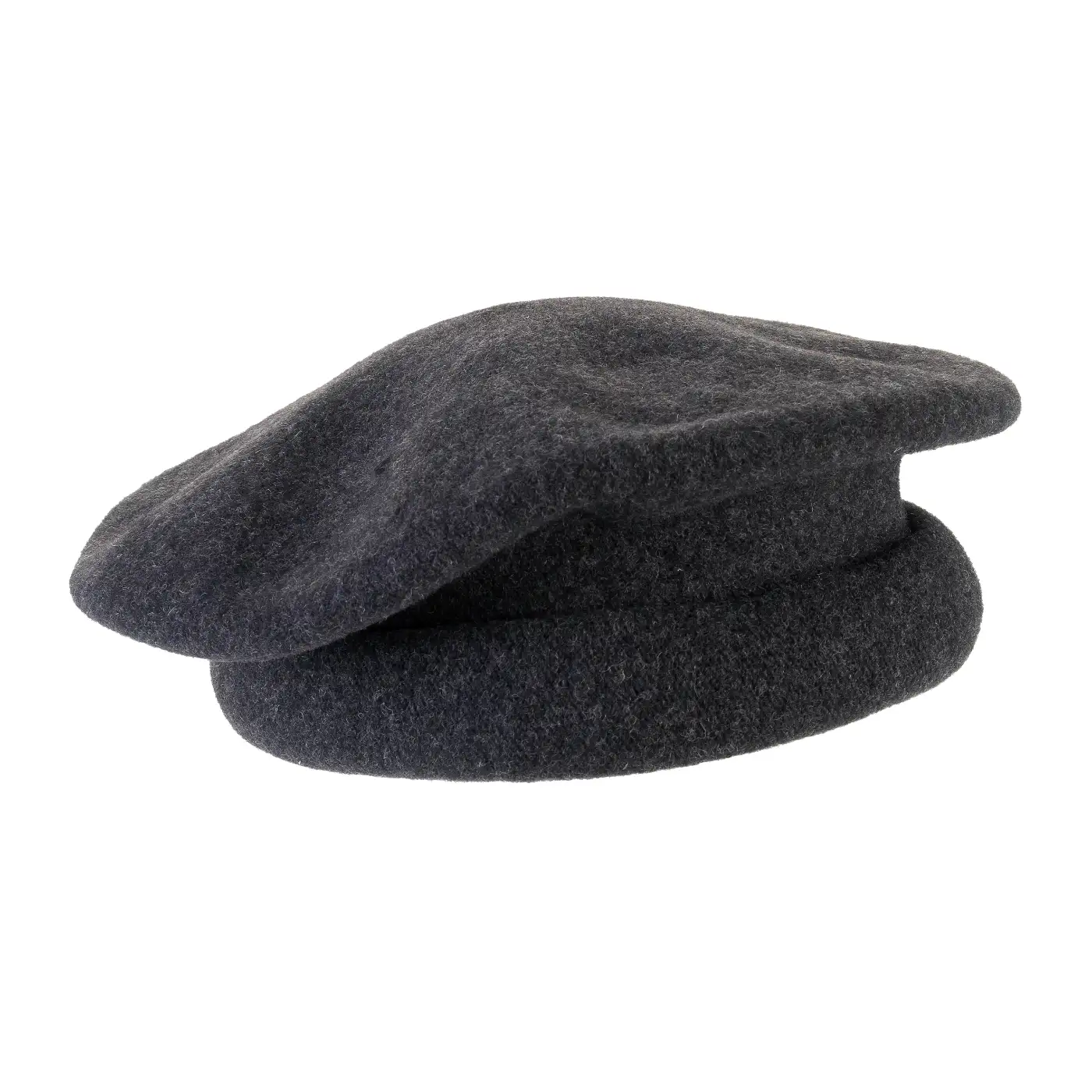 Basco Parigino in Lana Vergine con Risvolto Arricciato