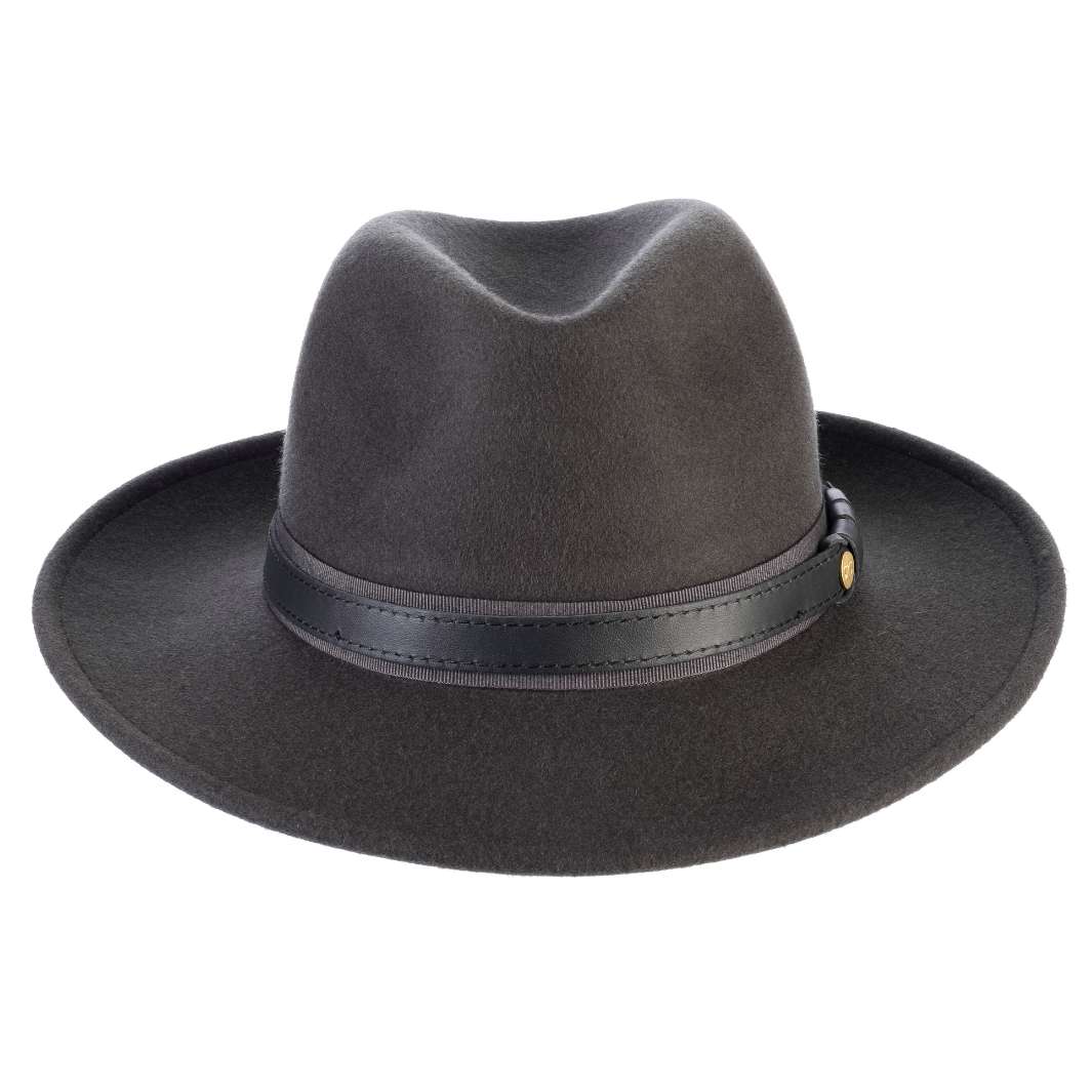 Cappello Fedora Elegante in Feltro di Lana Merinos Antipioggia