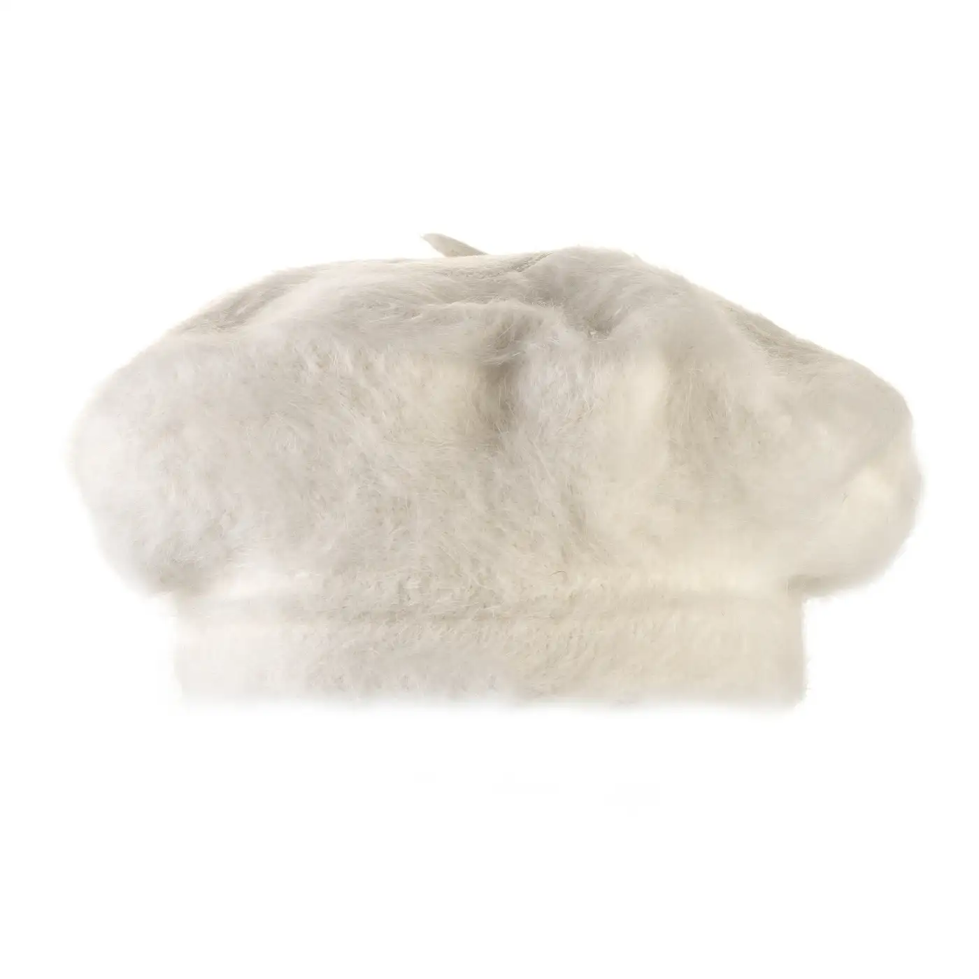 Basco Parigino in Angora e Lapin con Ricamo Floreale