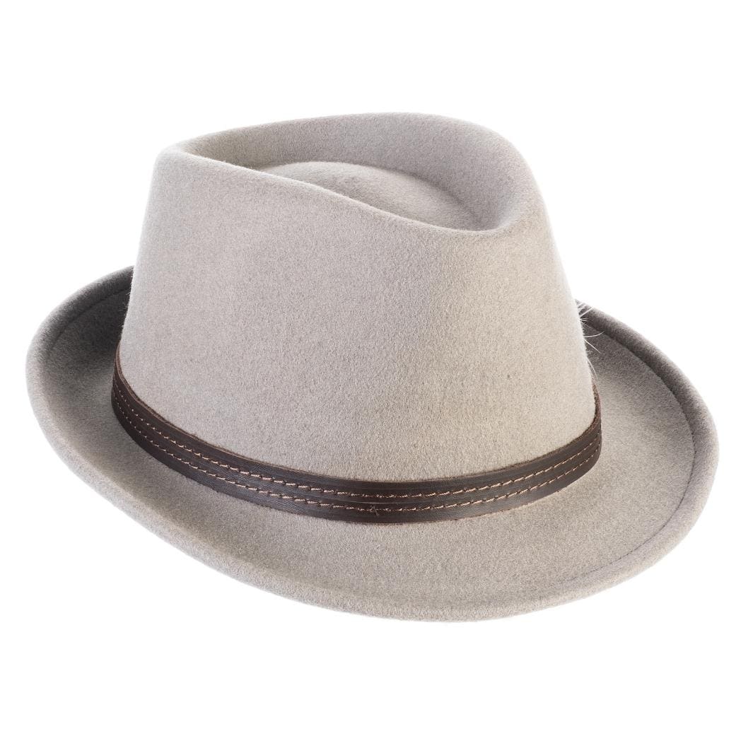 Cappello Trilby Classico in Feltro di Lana Merinos