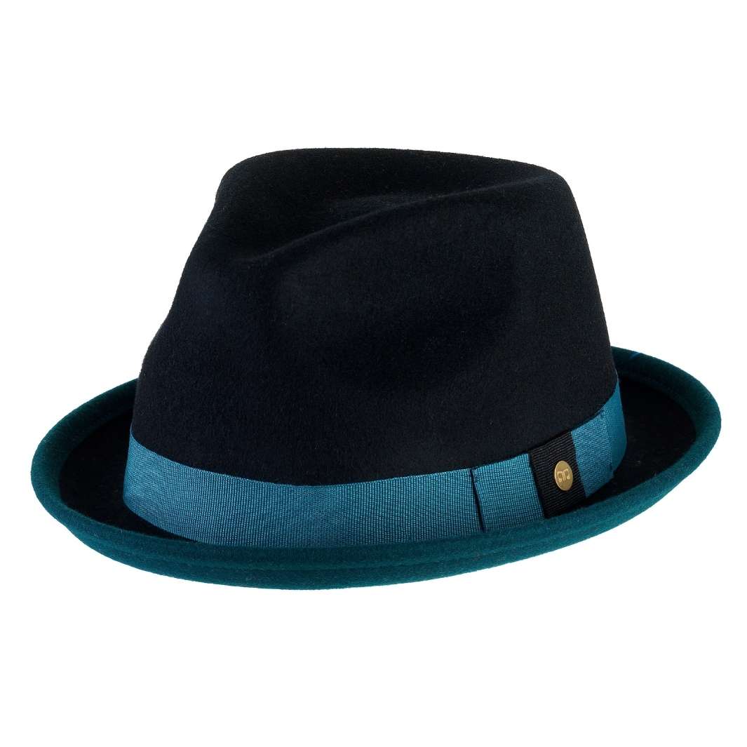 Cappello Trilby Michael Jackson in Feltro di Lana Merinos Bicolore