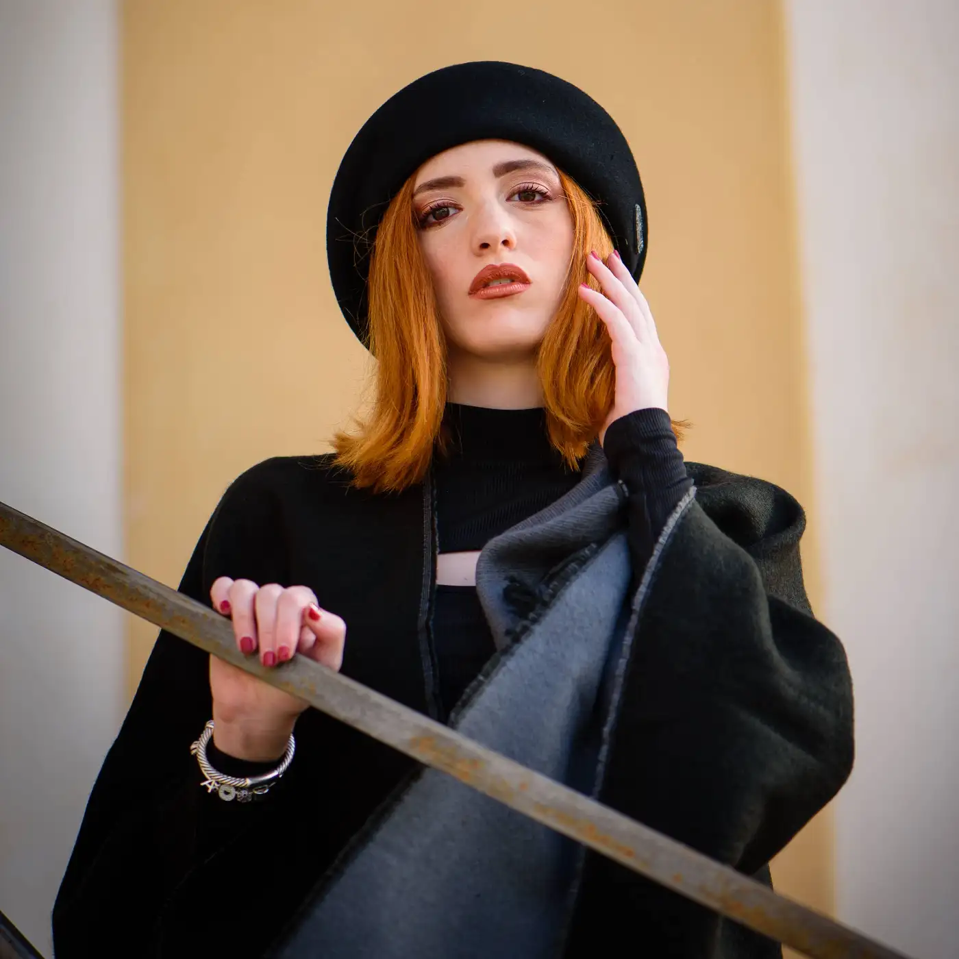 Basco Bombetta alla Francese in Feltro di Lana Merinos