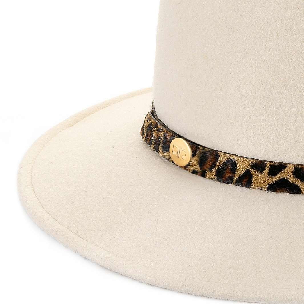 Cappello a Tesa Media Corona Twisted in Feltro di Lana Merinos