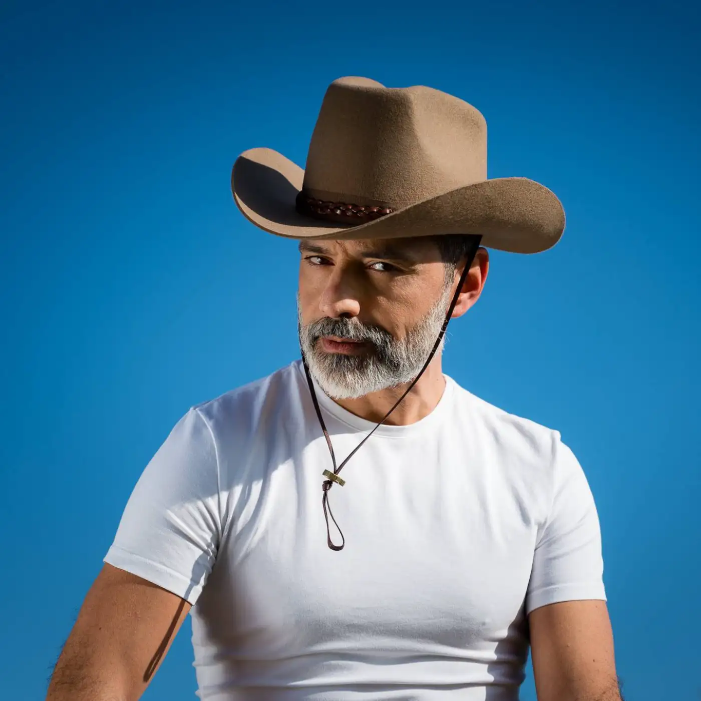 Cappello da Cowboy in Feltro di Lana Merinos Antipioggia