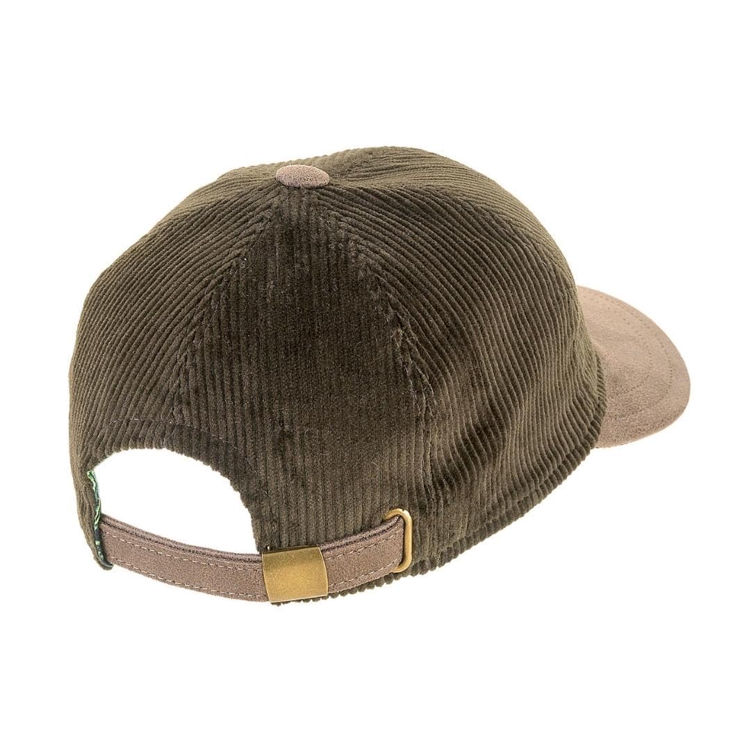 Berretto in Velluto con Visiera Rigida in Ecopelle