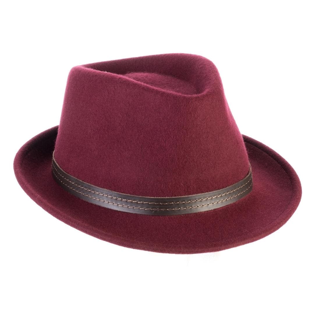 Cappello Trilby Classico in Feltro di Lana Merinos