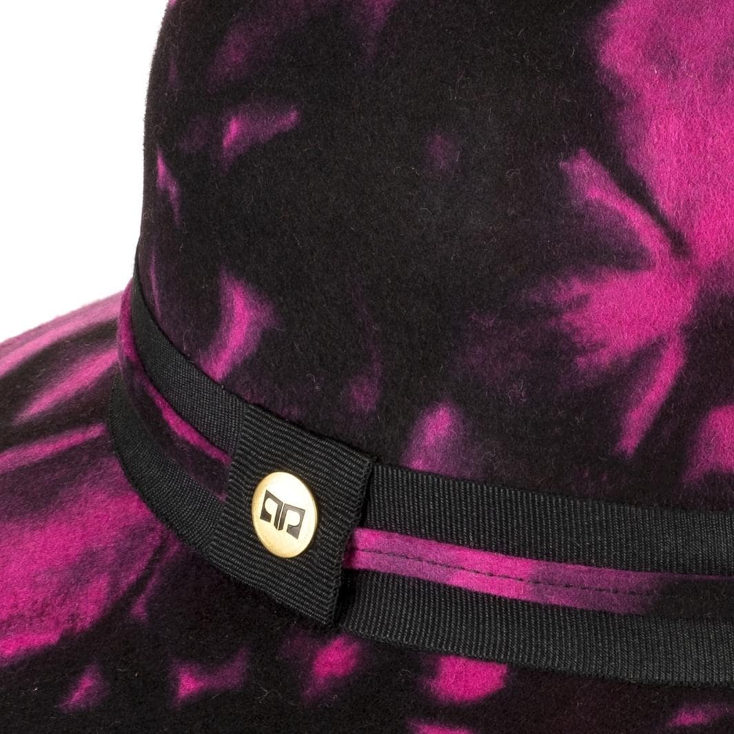 Cappello a Pamela a Tesa Larga in Feltro  di Lana Merinos Maltinto