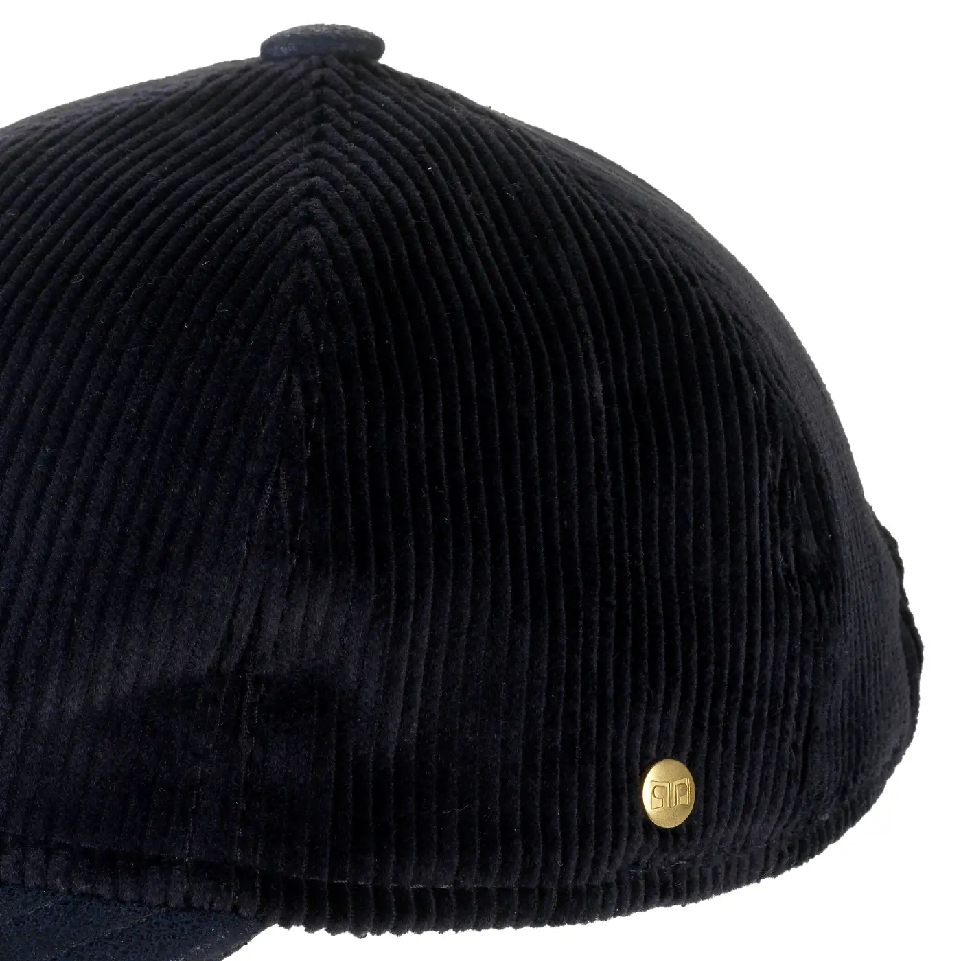 Berretto in Velluto con Visiera Rigida in Ecopelle