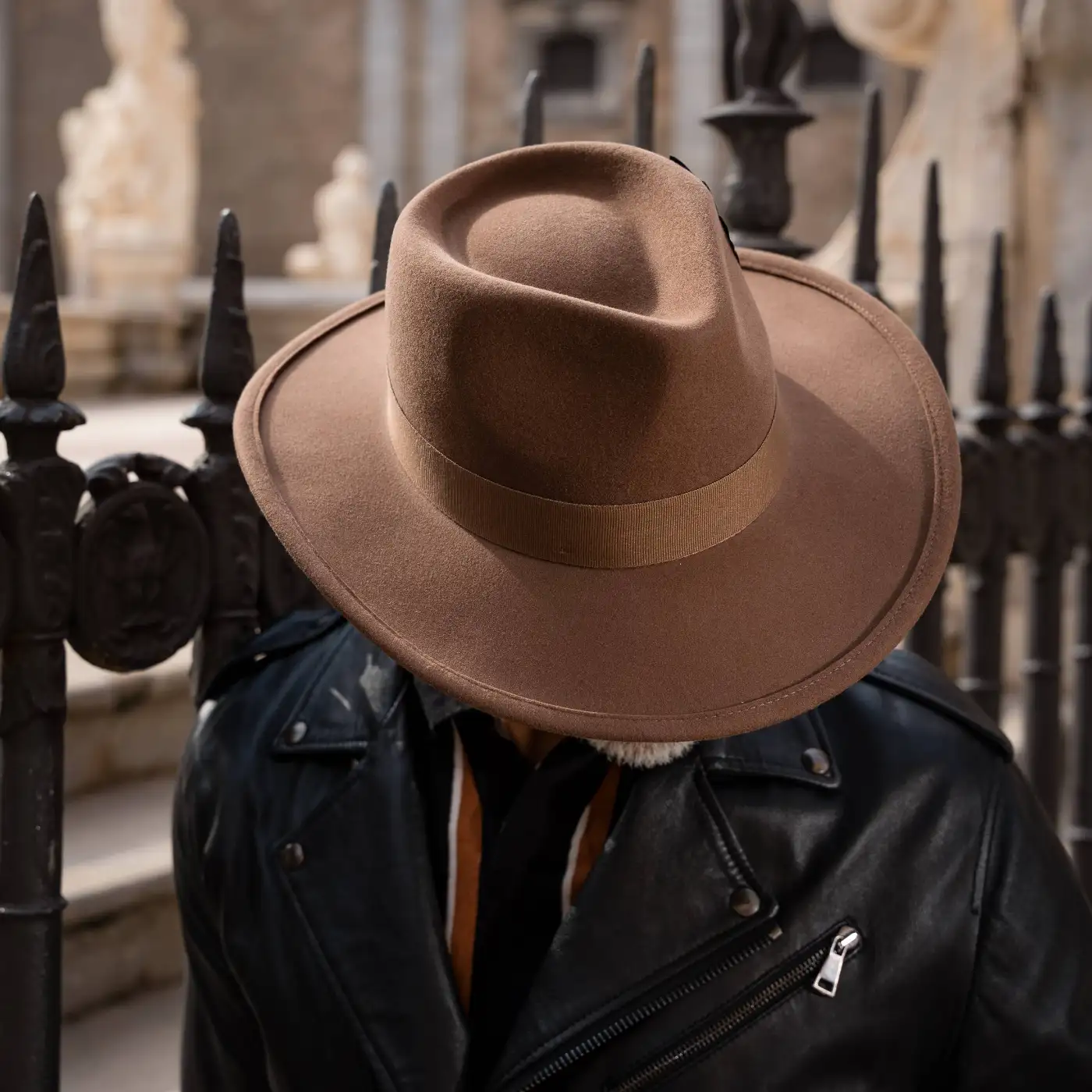 Cappello Australiano in Feltro di Morbido Cashmere Antipioggia