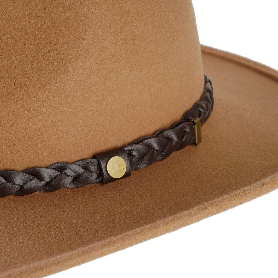 Cappello Fedora Australiano in Feltro di Lana Merinos Antipioggia