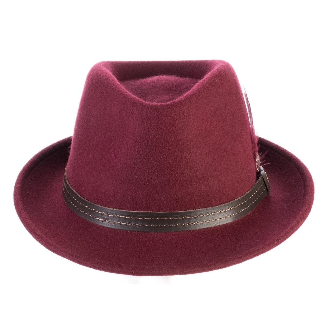 Cappello Trilby Classico in Feltro di Lana Merinos
